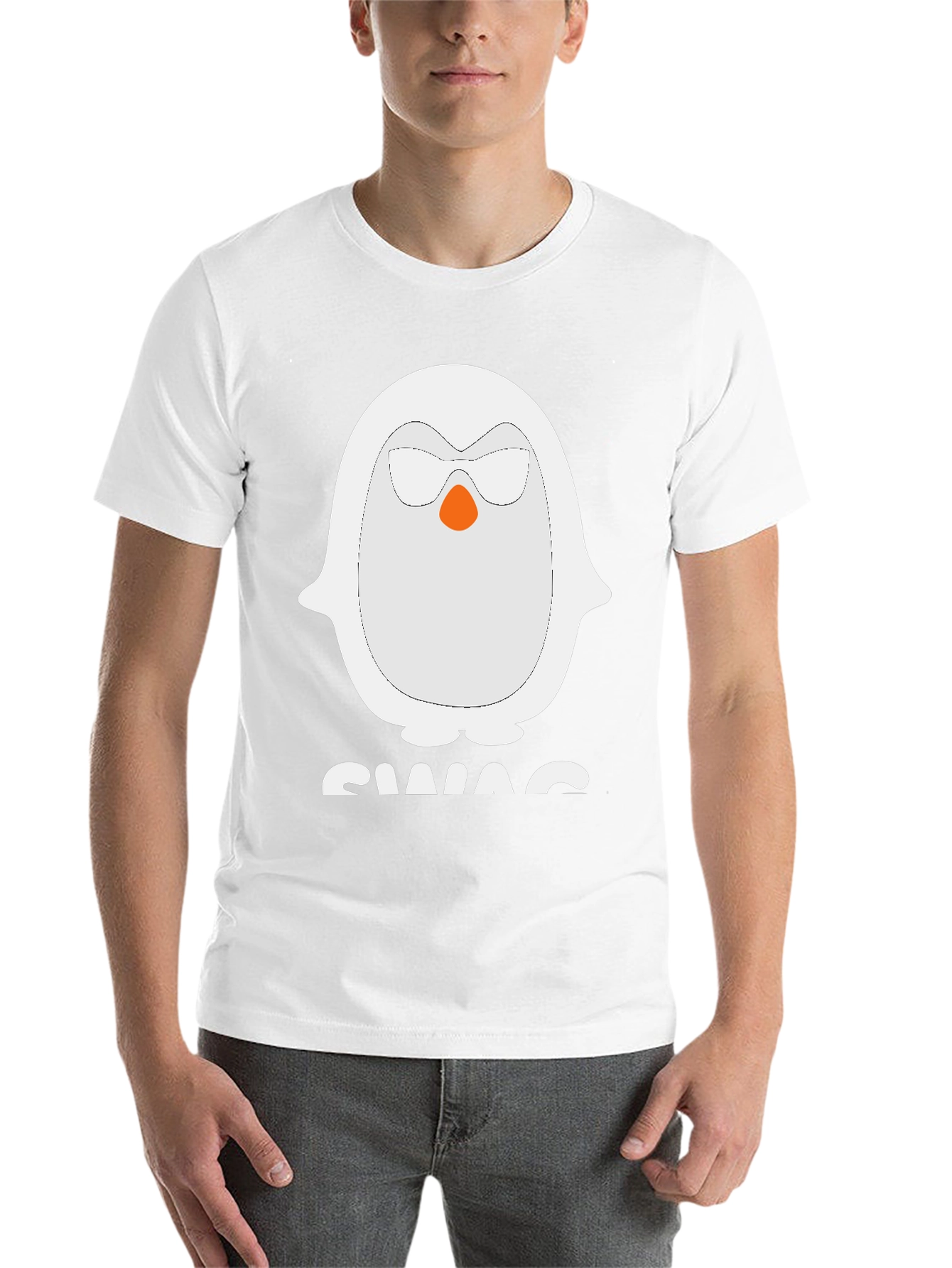 Black Cool Penguin Swag T-Shirt view 14