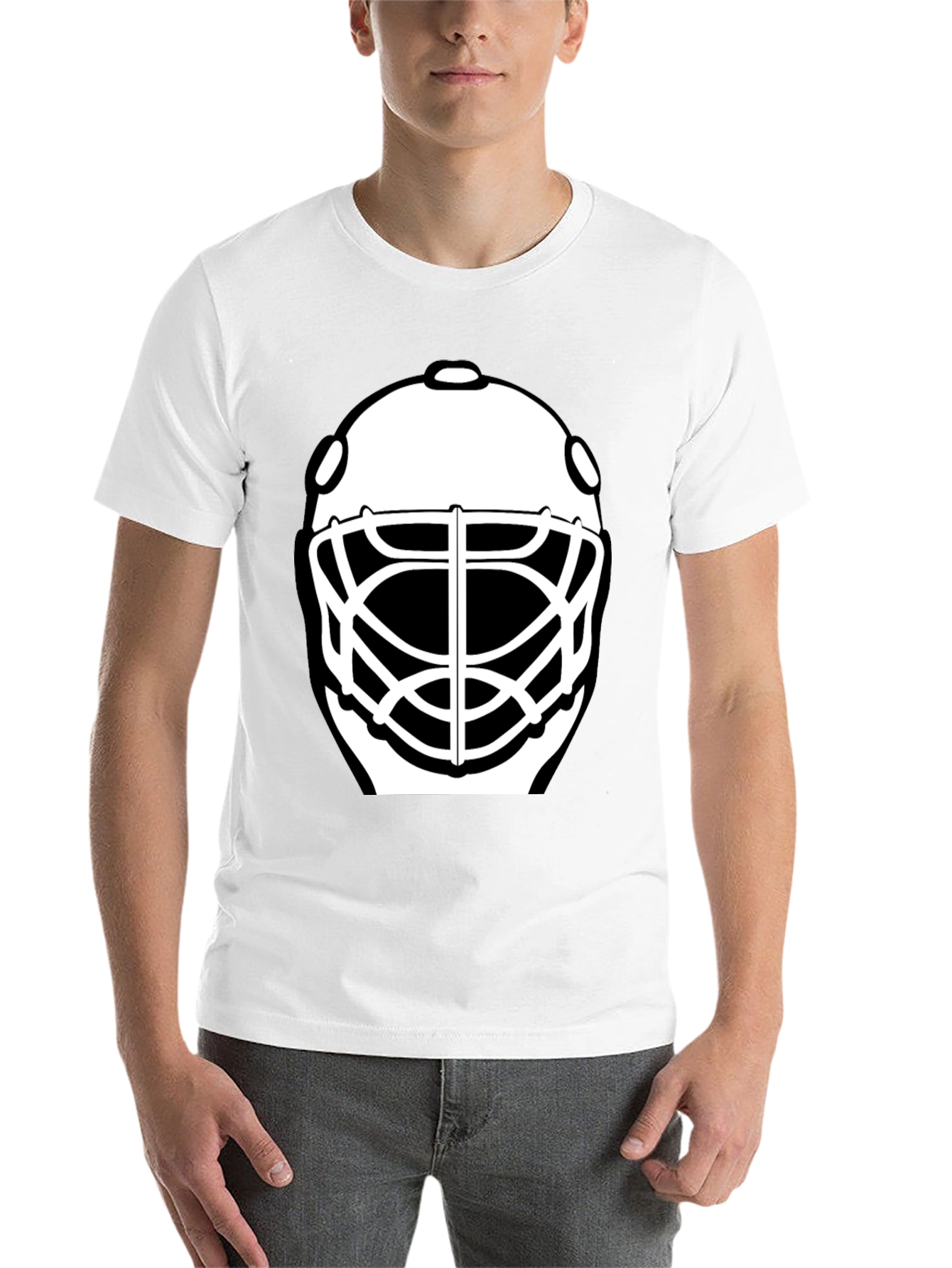 Hockey Goalie Mask Graphic T-Shirt - 14