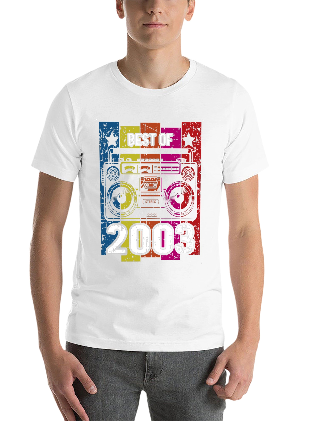 Black Retro "Best of 2003" Graphic Tee view 14