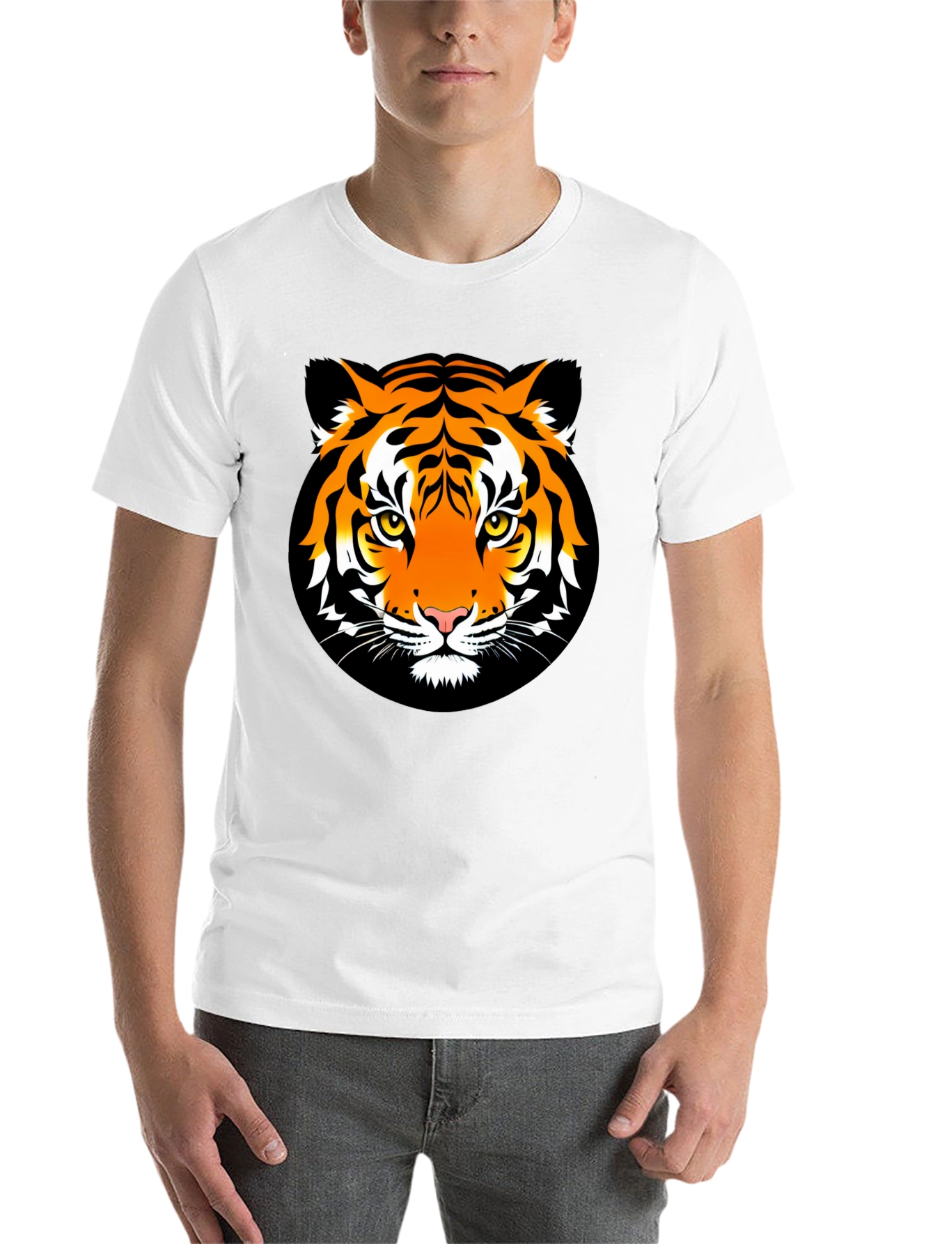 Black Tiger Graphic Tee - Bold Animal Print T-Shirt view 14
