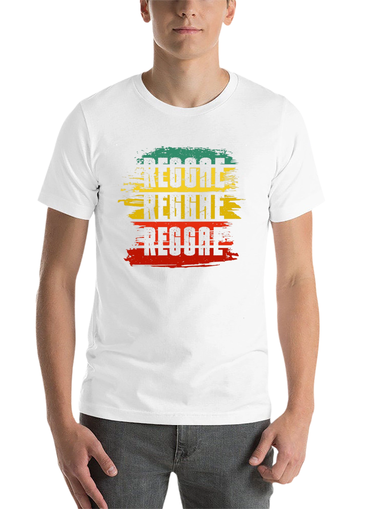 Reggae T-Shirt: Rasta Colors Tee - 14