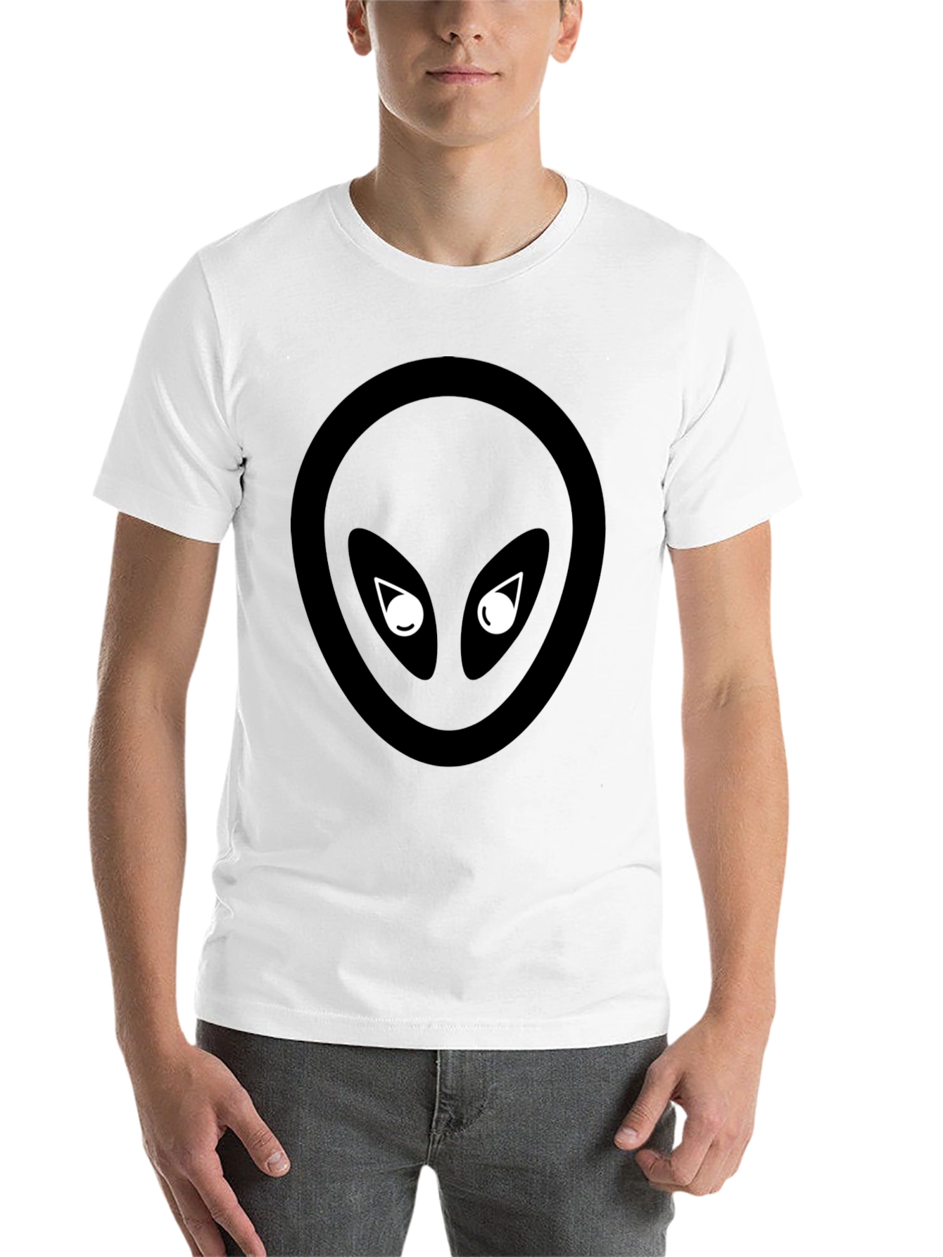 Black Black Alien Graphic Tee - Extraterrestrial Style view 14