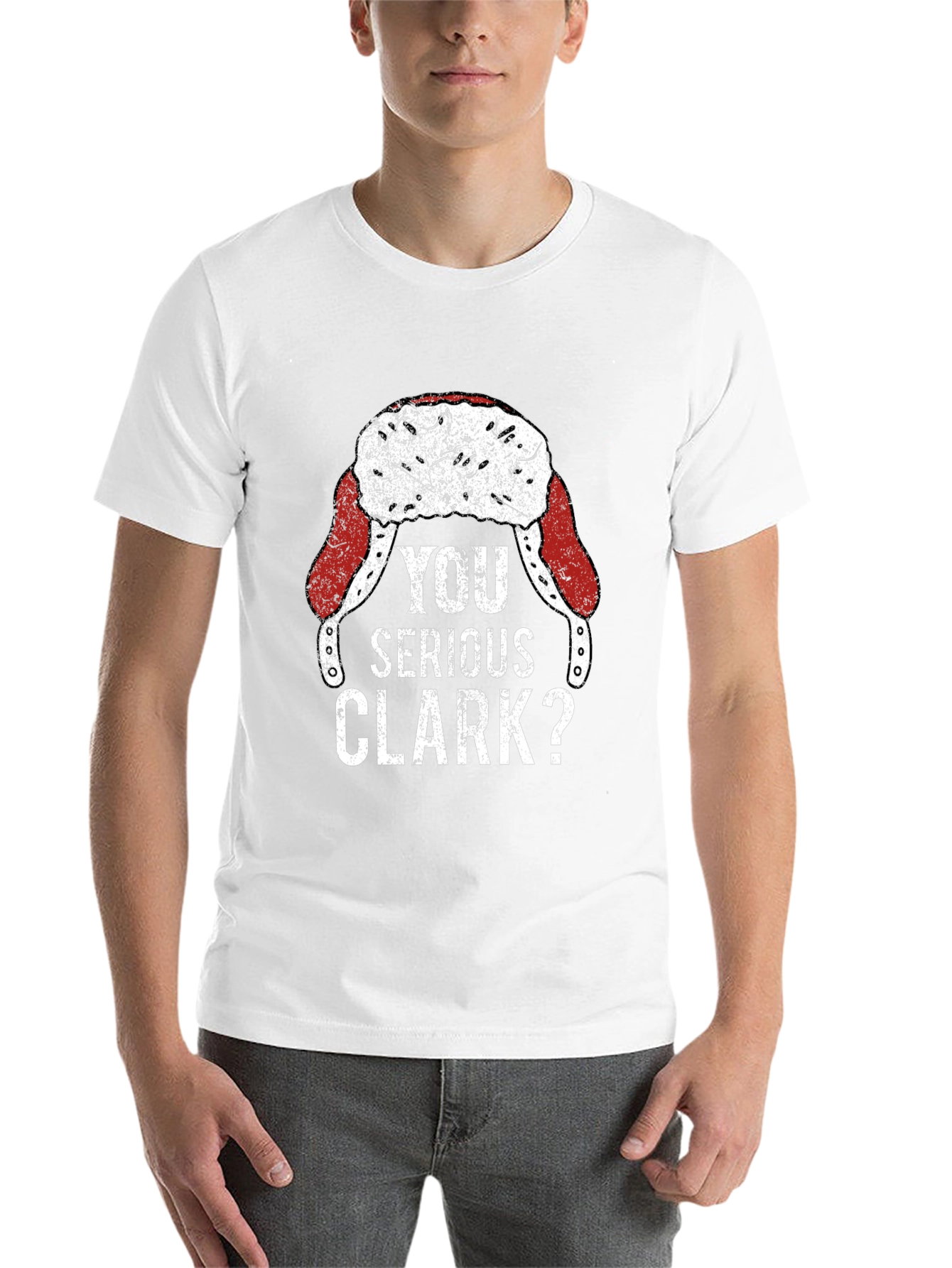 Black You Serious Clark? Funny Christmas T-Shirt view 14