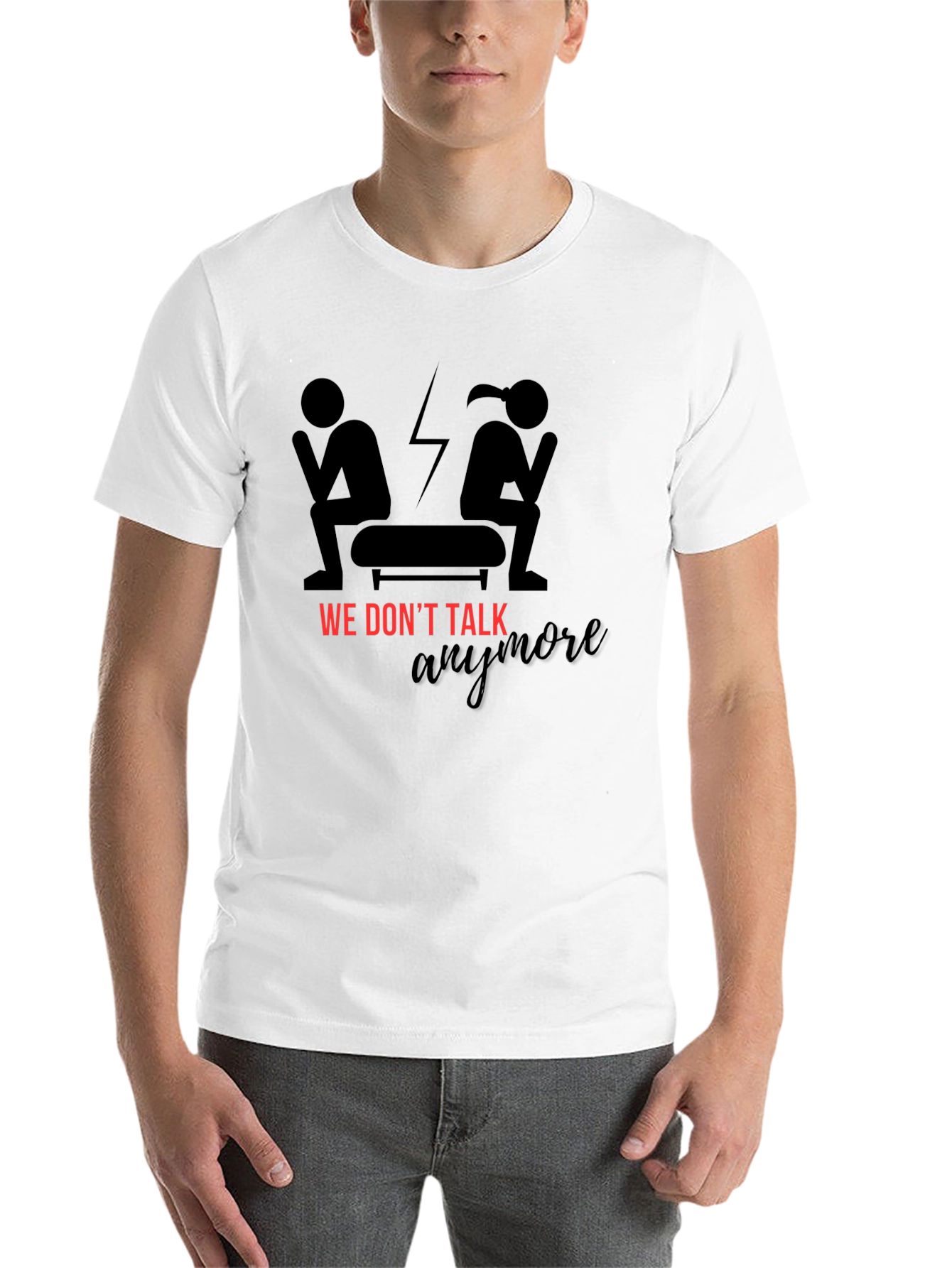 Black We Don't Talk Anymore Graphic T-Shirt view 14