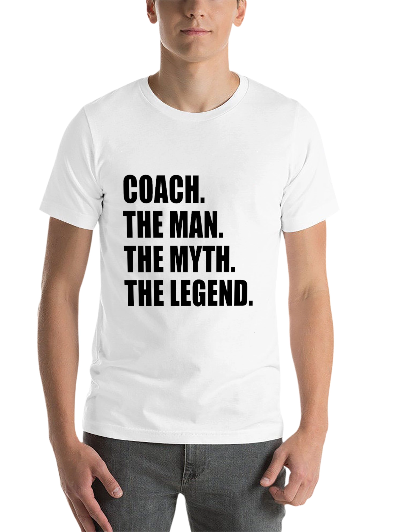 Black Coach The Man The Myth The Legend Graphic T-Shirt view 14
