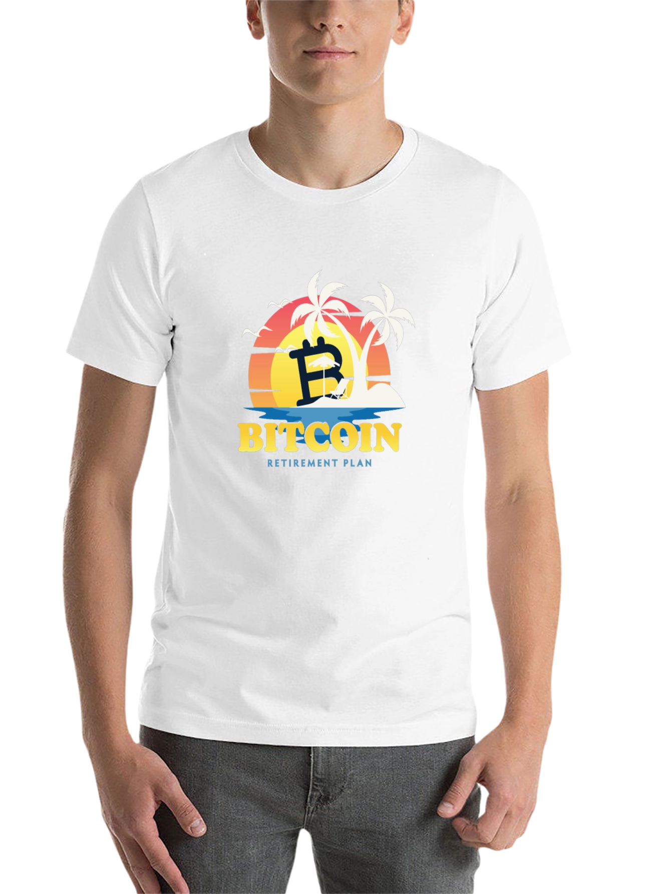 Black Bitcoin Retirement Plan Black T-Shirt view 14