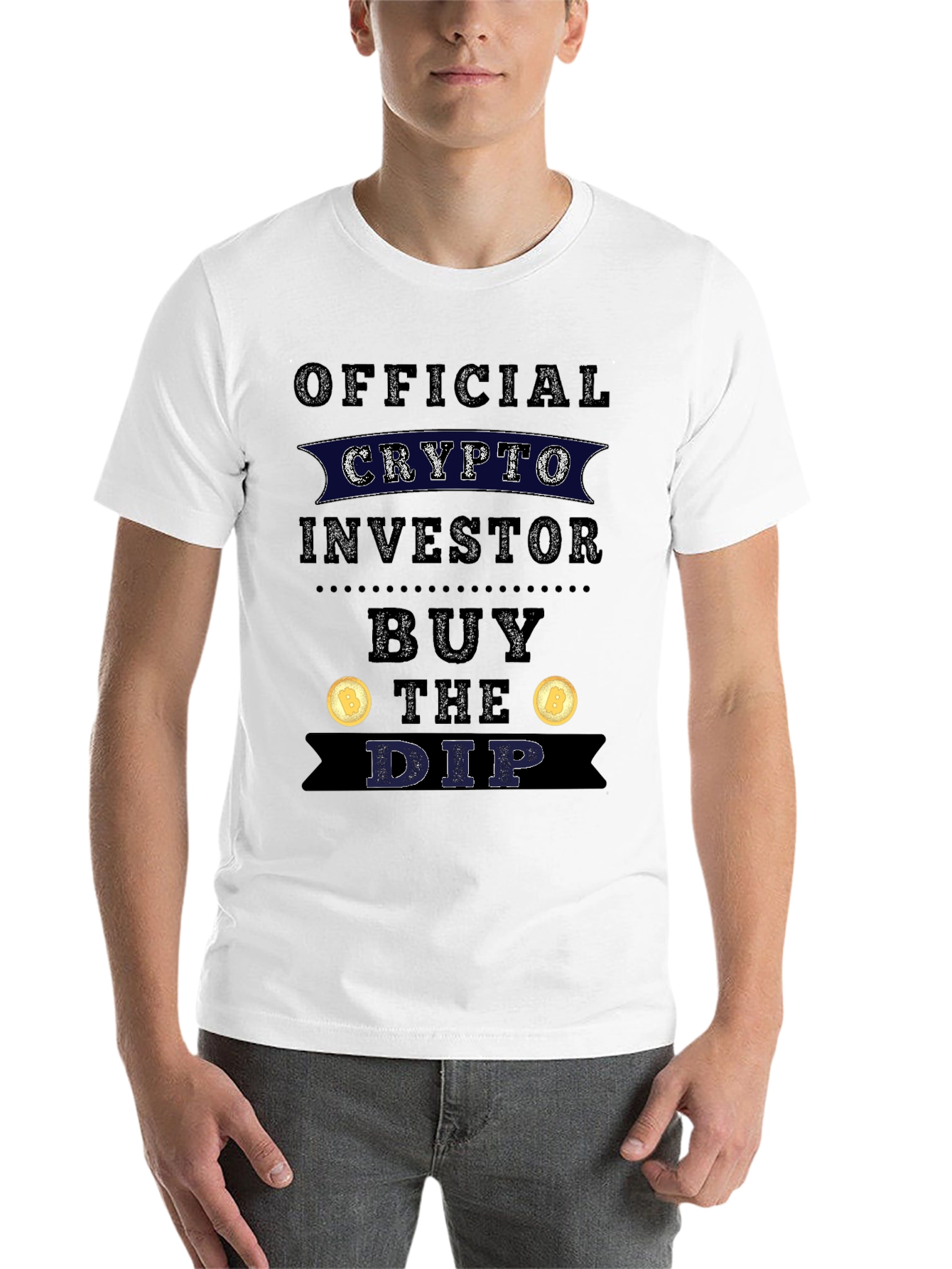 Black Crypto Investor Buy The Dip T-Shirt view 14