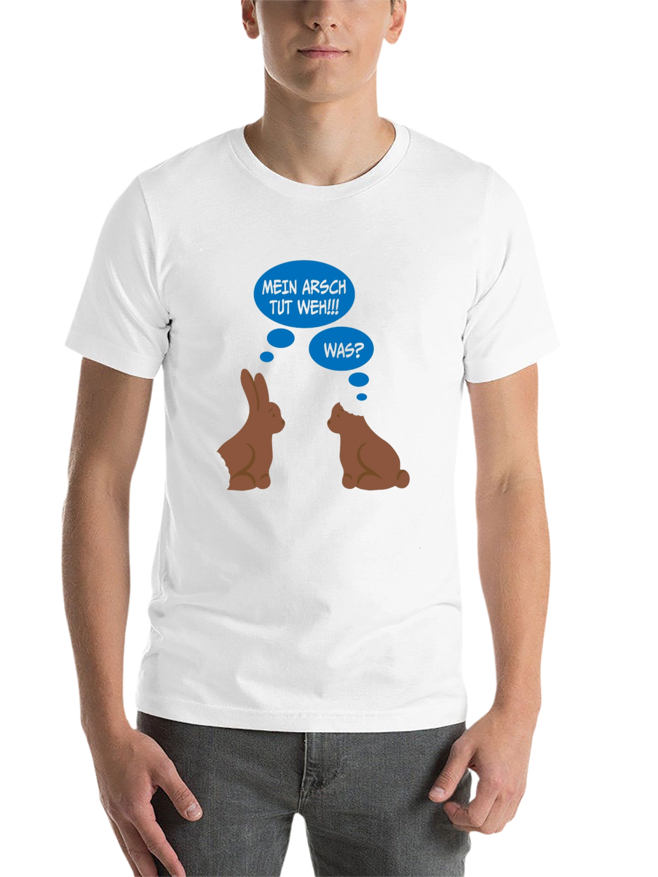 Funny Easter Bunny Butt Bite T-Shirt - 14
