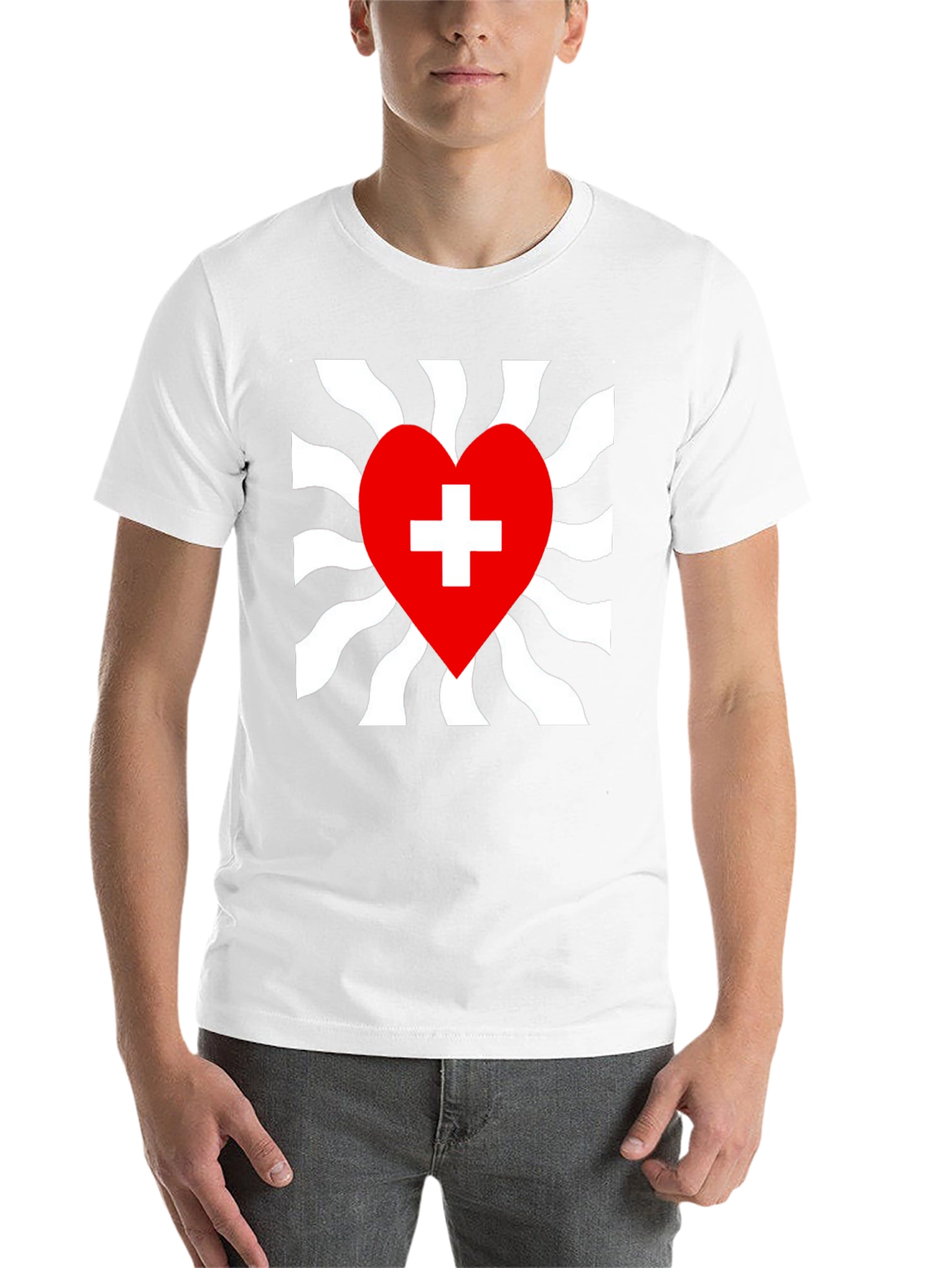 Black Heart Plus Graphic Tee - Stylish Black T-Shirt view 14