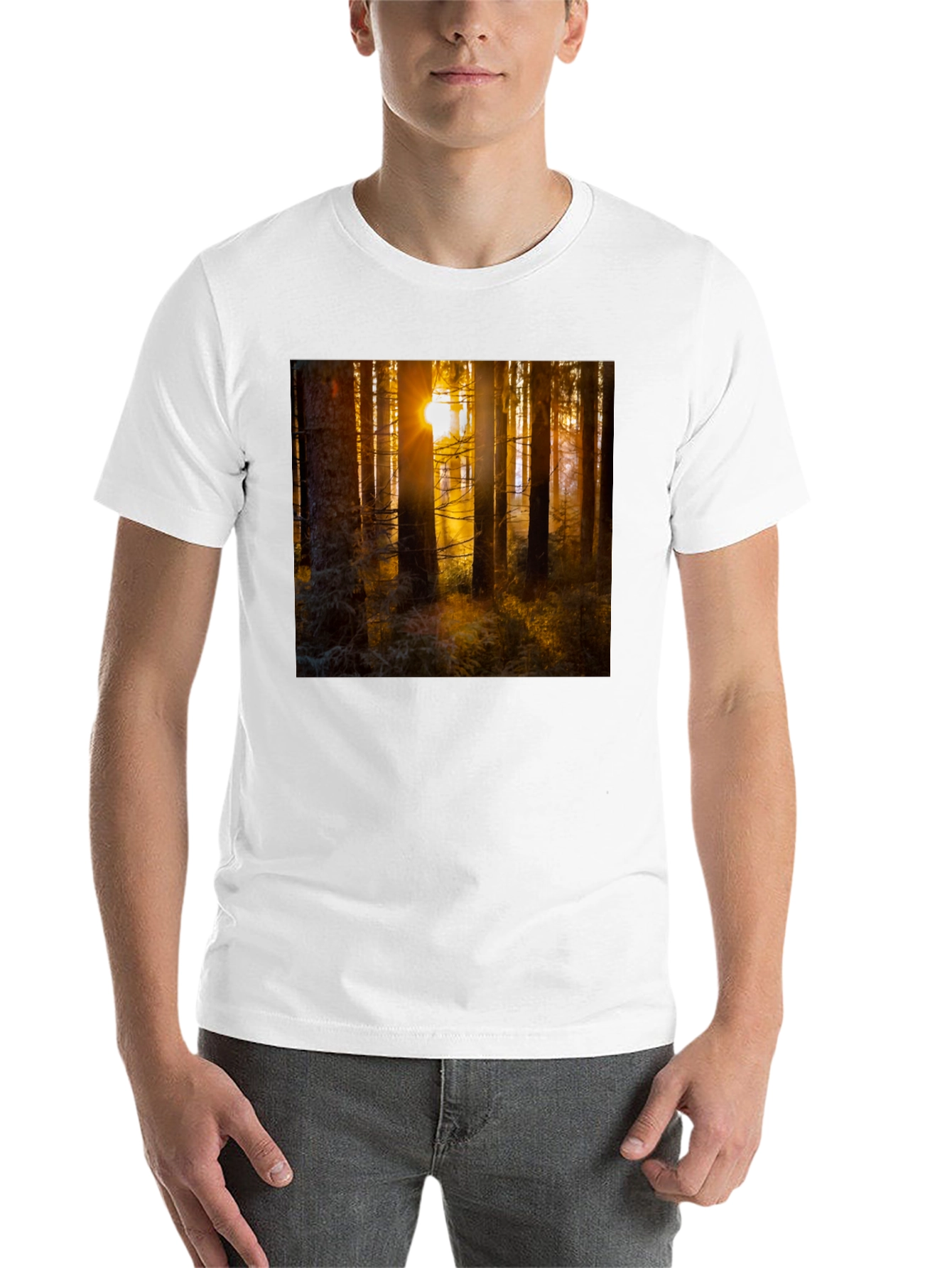 Black Forest Sun T-Shirt - Nature Inspired Apparel view 14