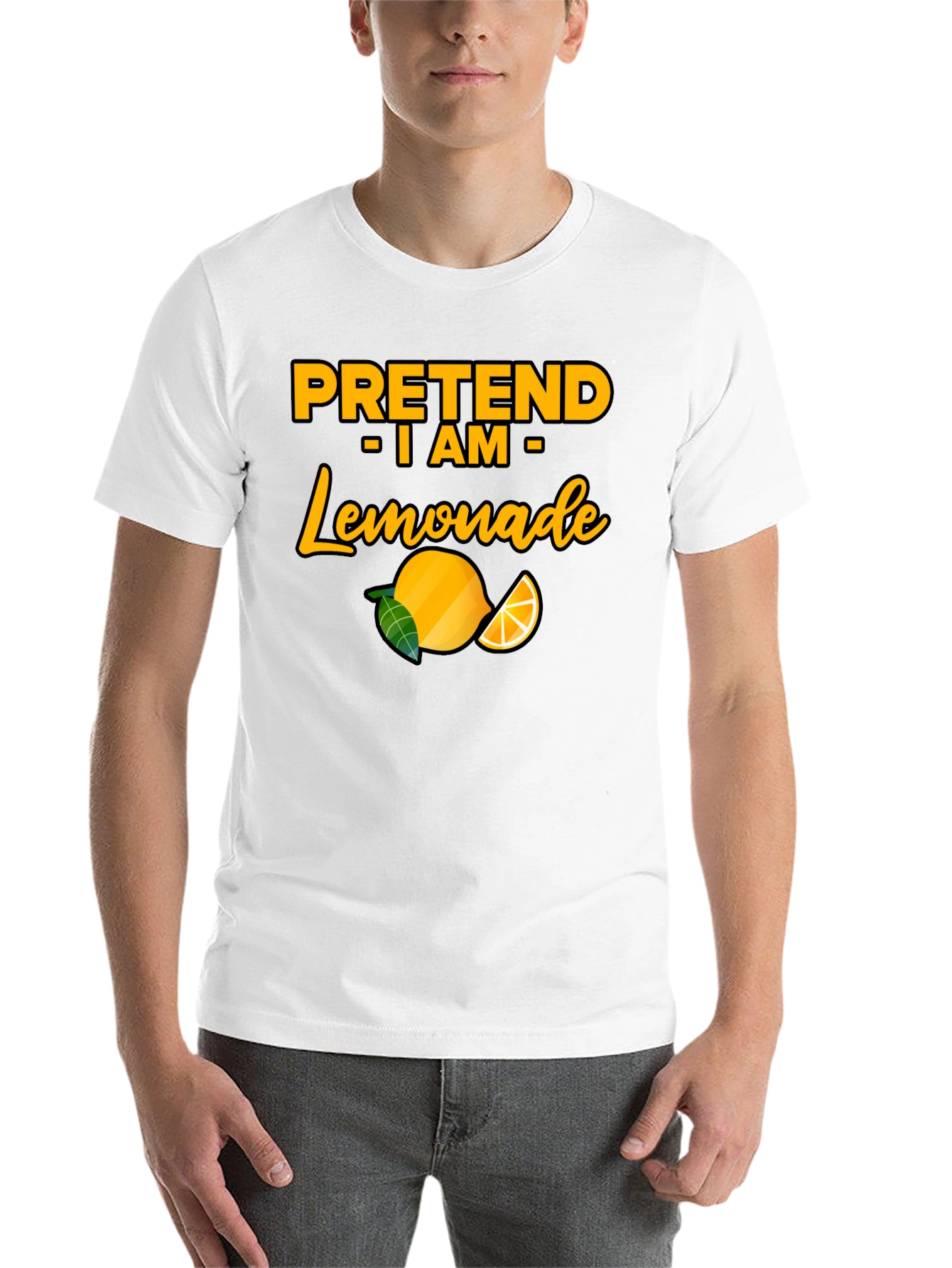 Black Pretend I am Lemonade T-Shirt - Funny Party Tee view 14