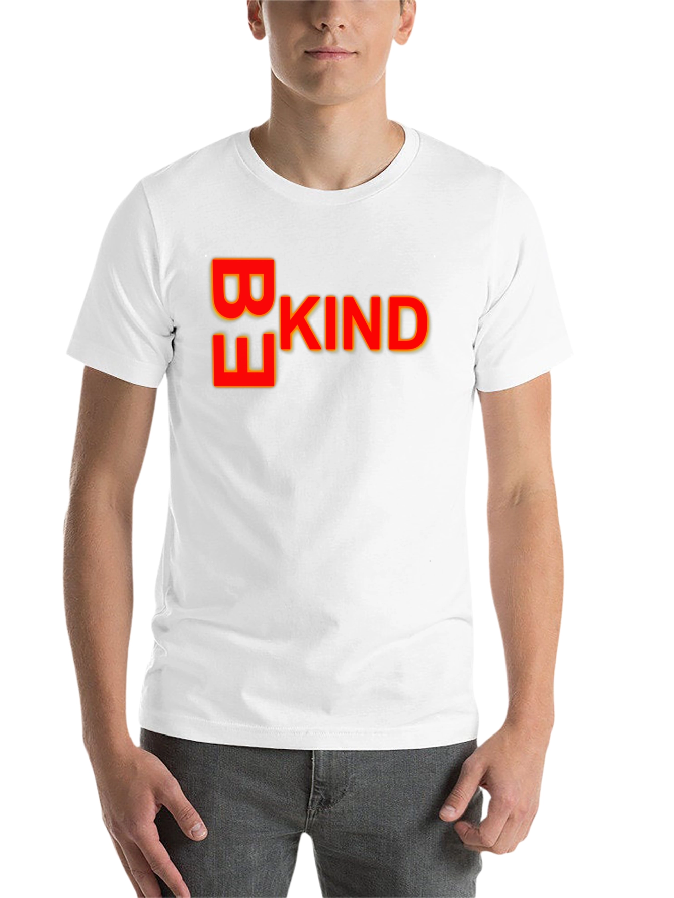 Black Be Kind T-Shirt - Stylish Crew Neck Soft Cotton Tee view 14