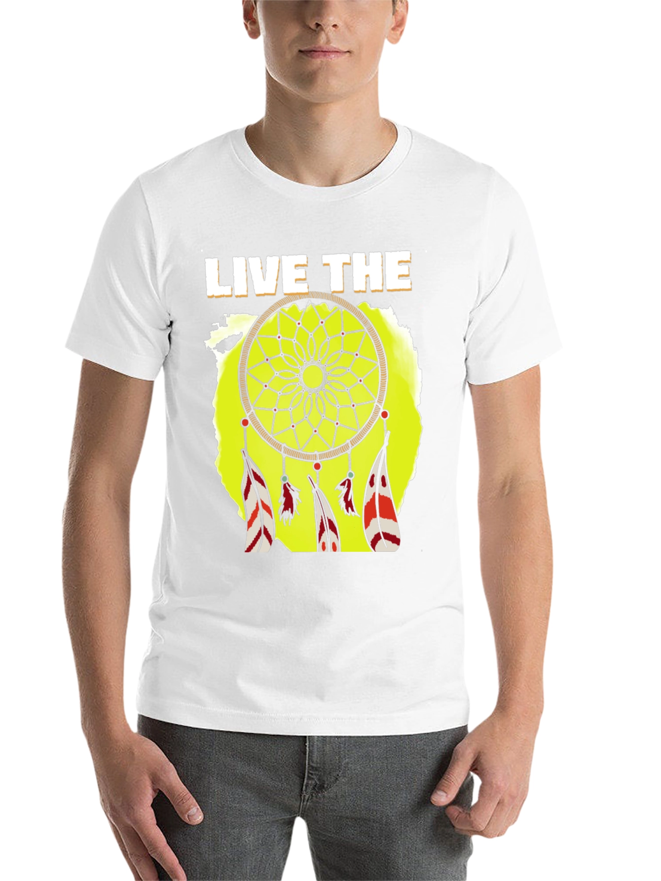 Black Live the Dreamcatcher T-Shirt - Black view 14