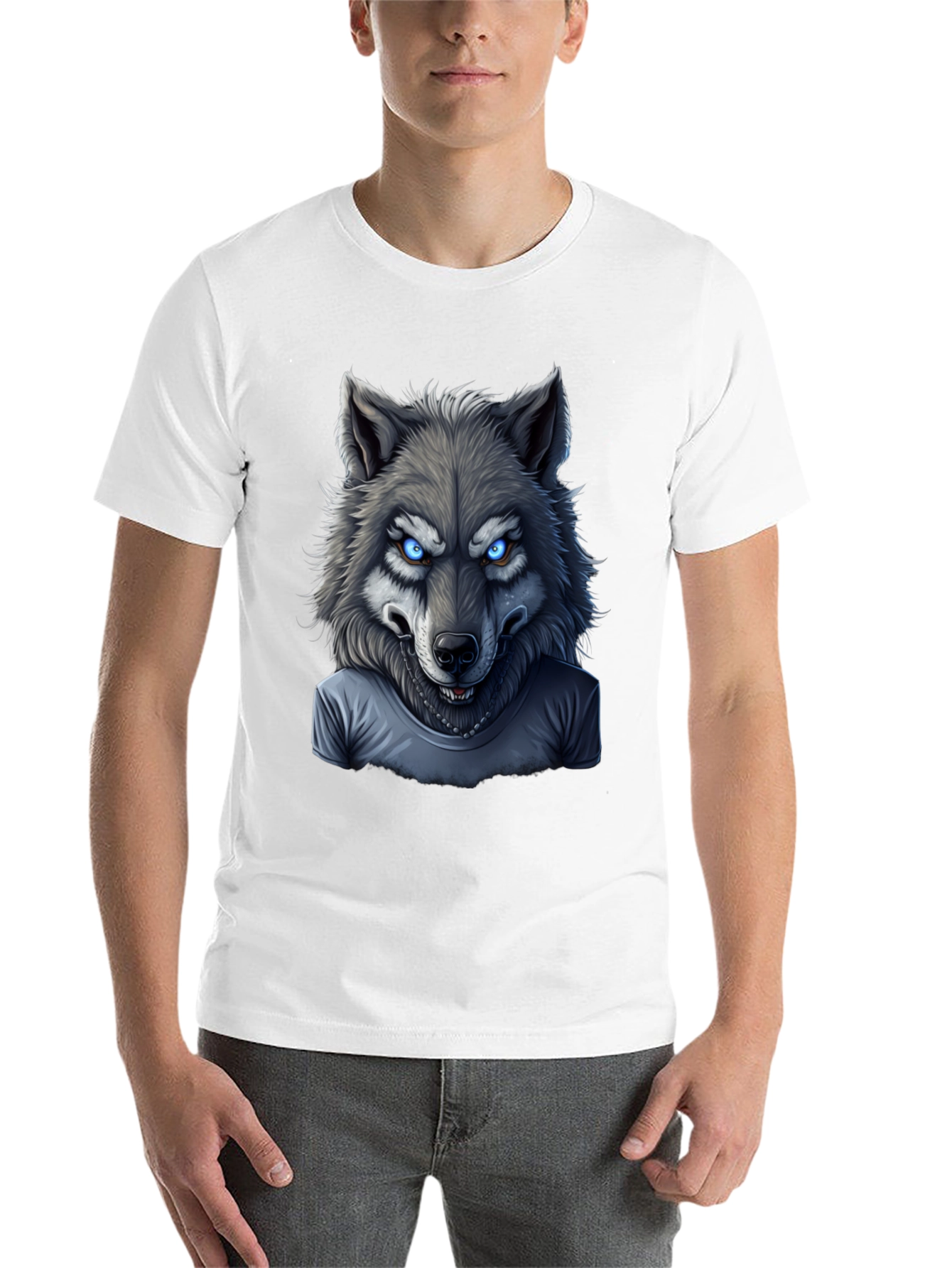 Black Wolf T-Shirt: Fierce Graphic Tee view 14