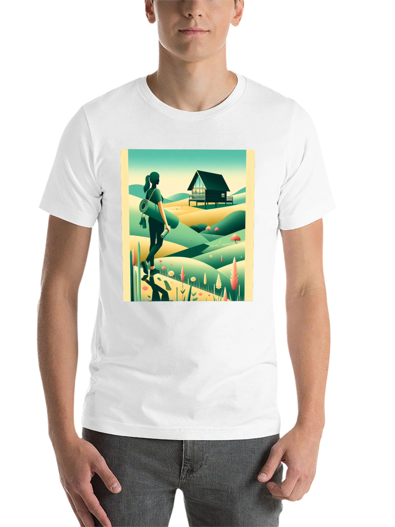 Black Nature Retreat Graphic Tee - Relaxed Comfort view 14
