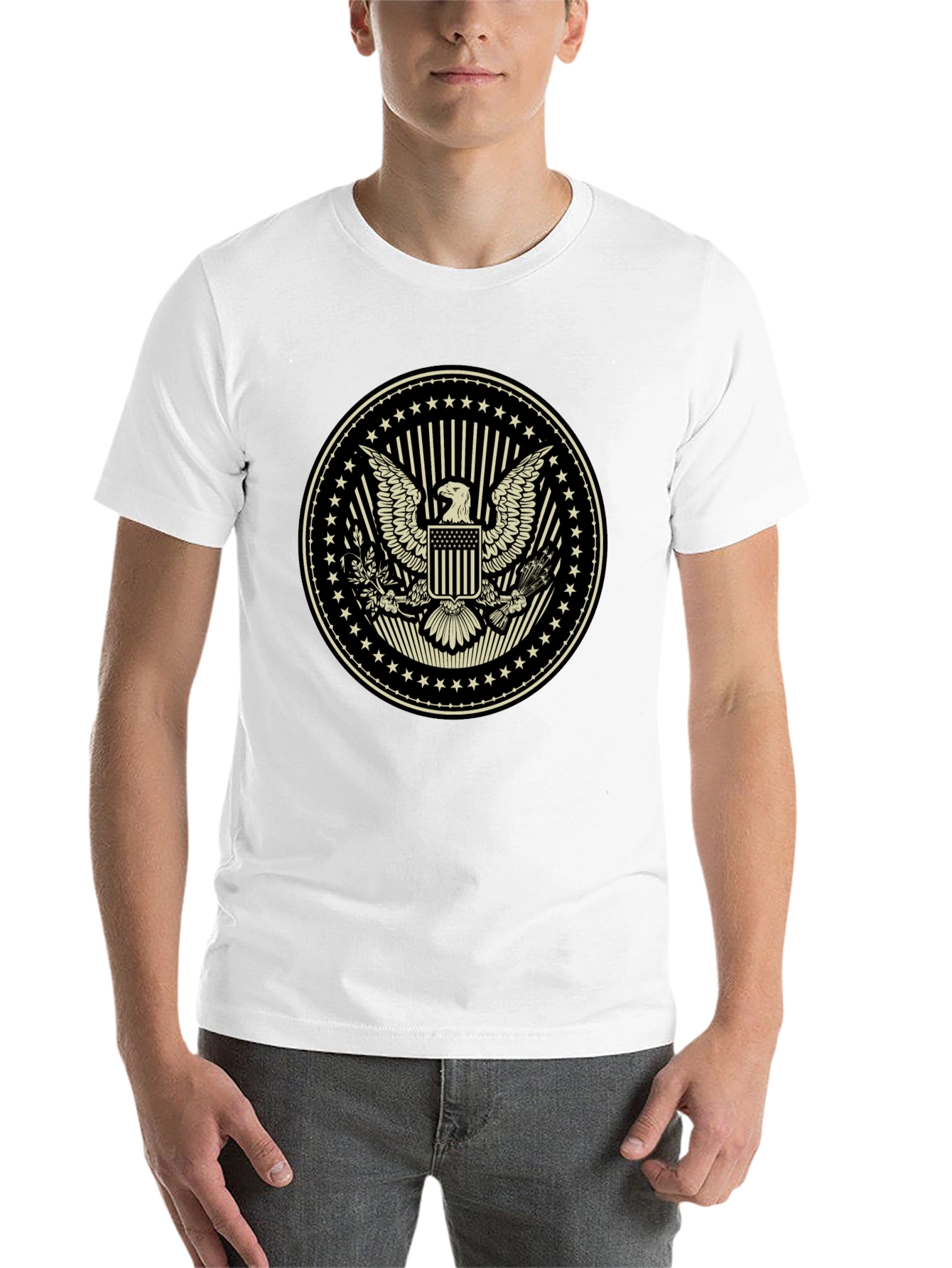 Black American Eagle Graphic Tee - Patriotic Style view 14