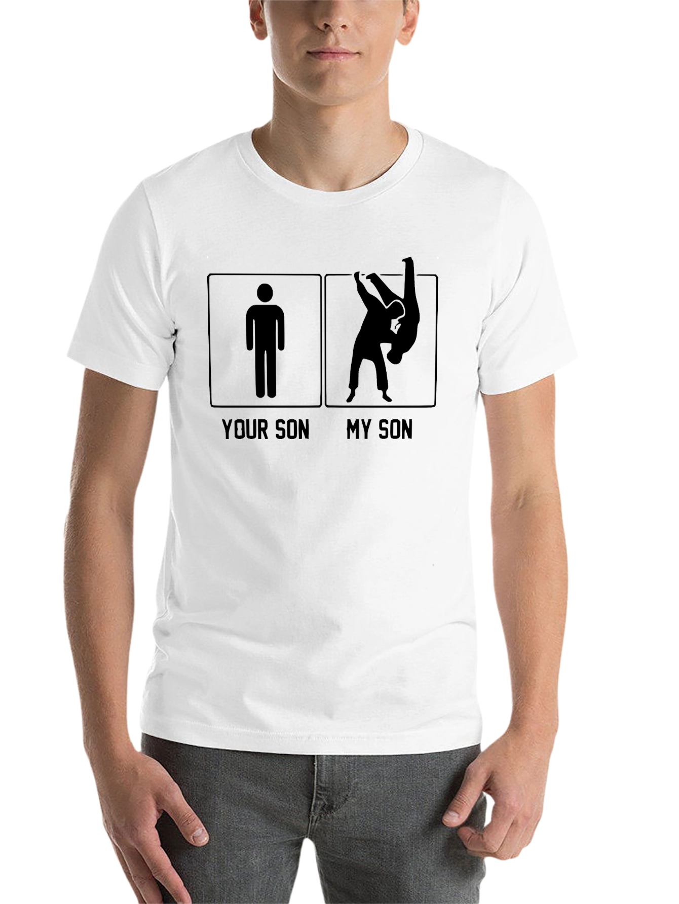 Black Your Son My Son Grappling Jiu Jitsu Black T-Shirt view 14