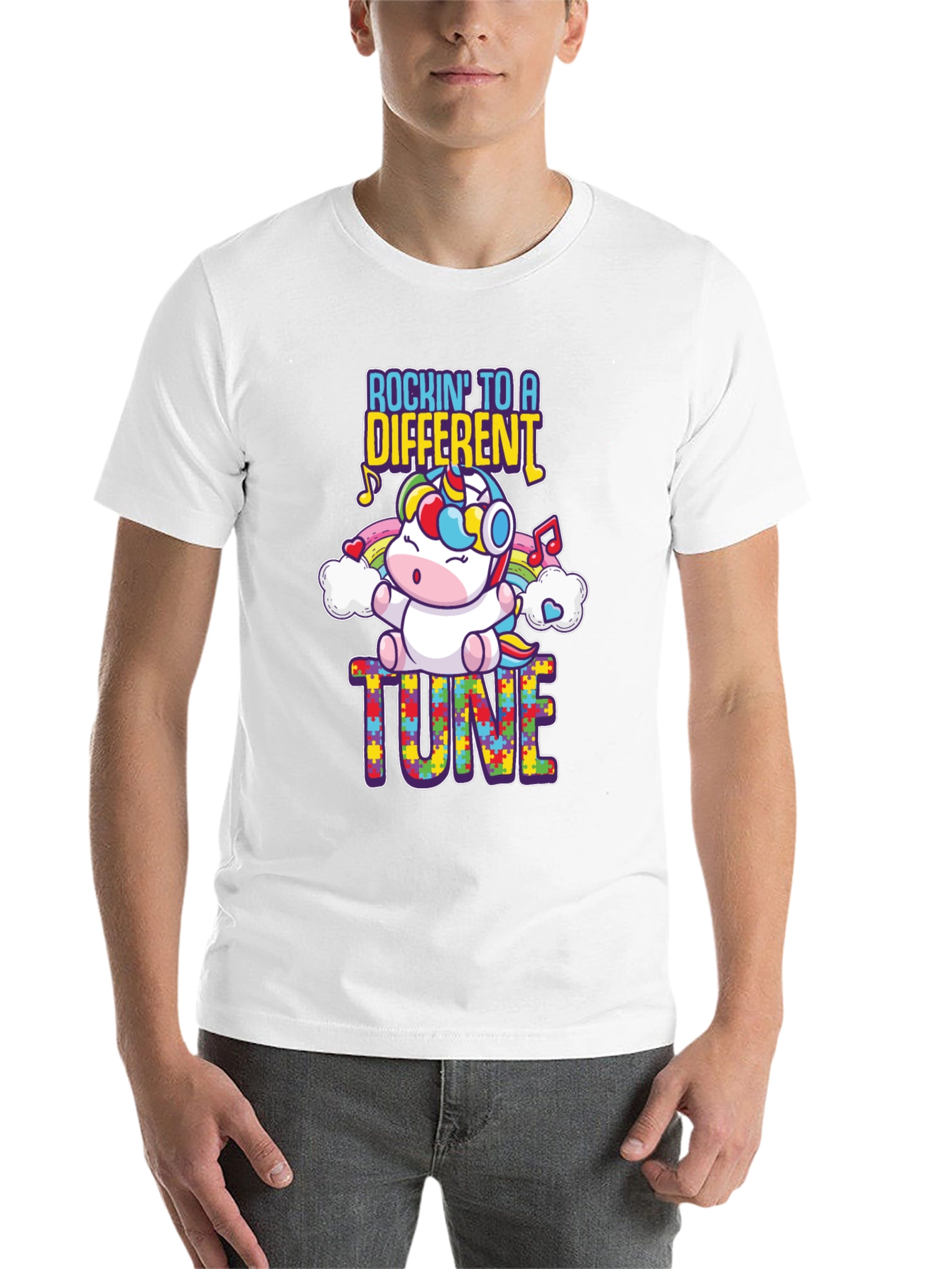 Rockin' to a Different Tune Autism Awareness T-Shirt - 14
