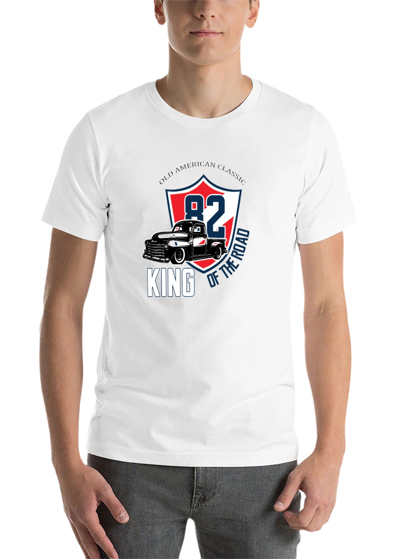 Black Old American Classic Truck Tee - King of the Road view 14