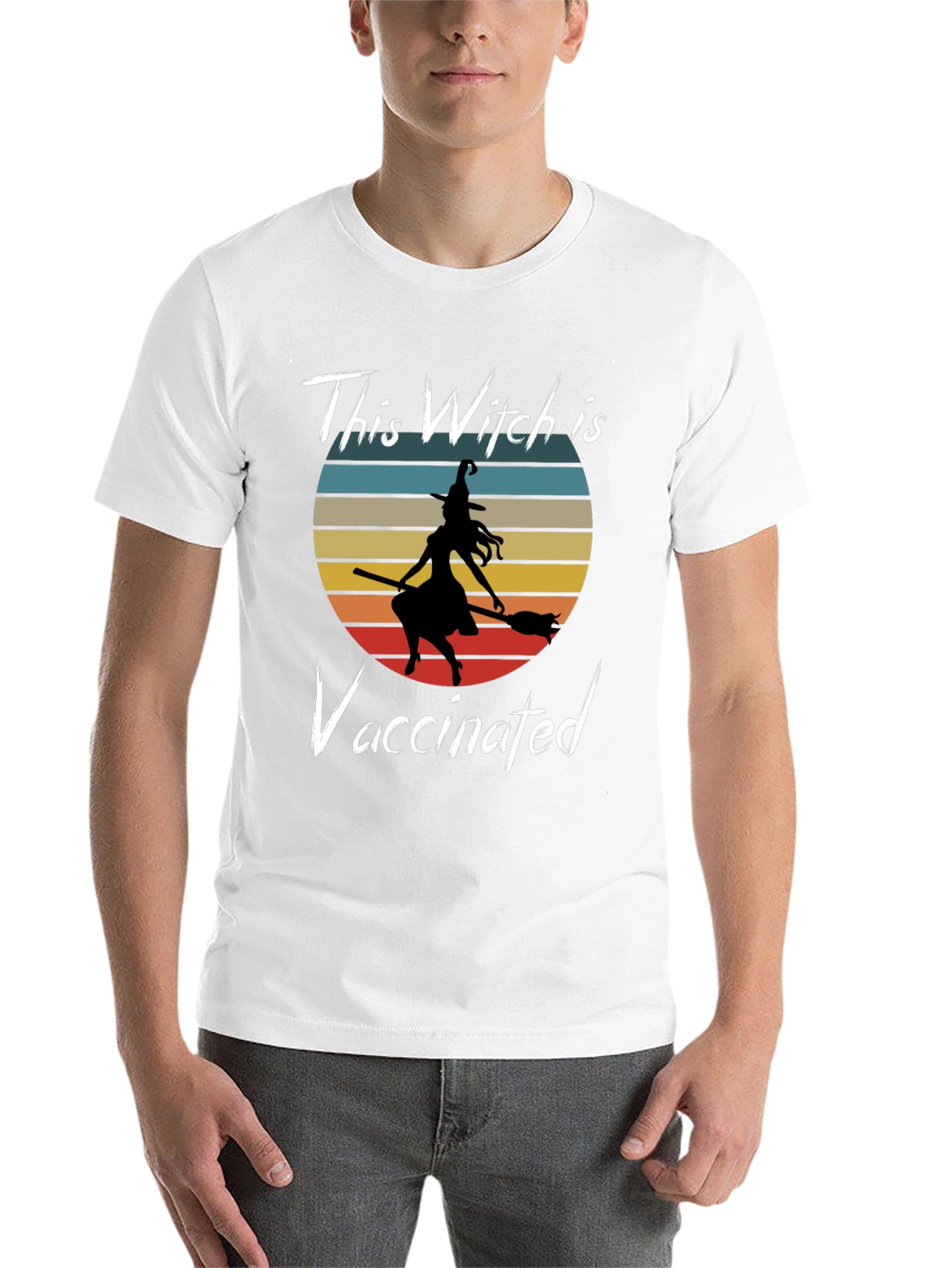 Vaccinated Witch Graphic T-Shirt - 14