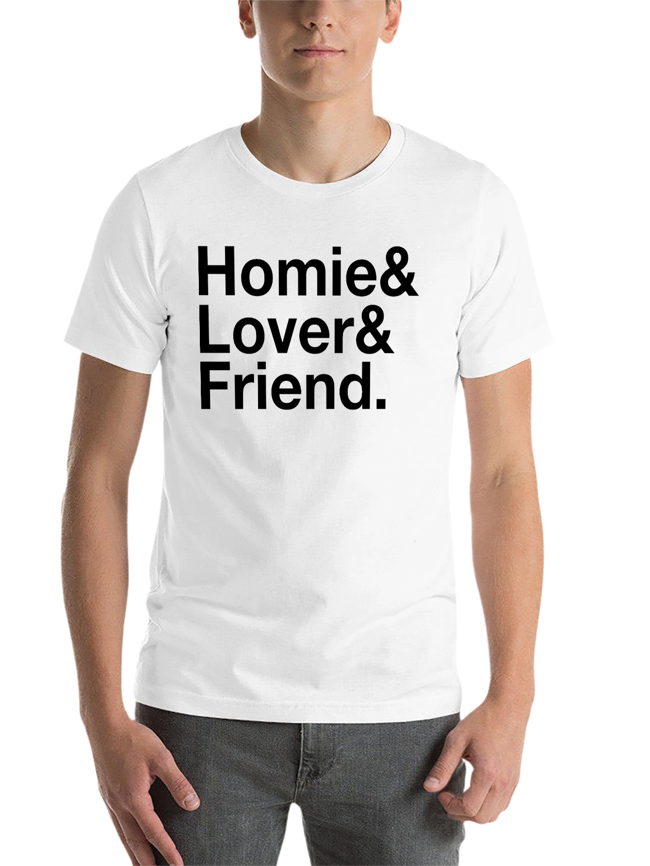 Black Homie Lover Friend Black T-Shirt view 14