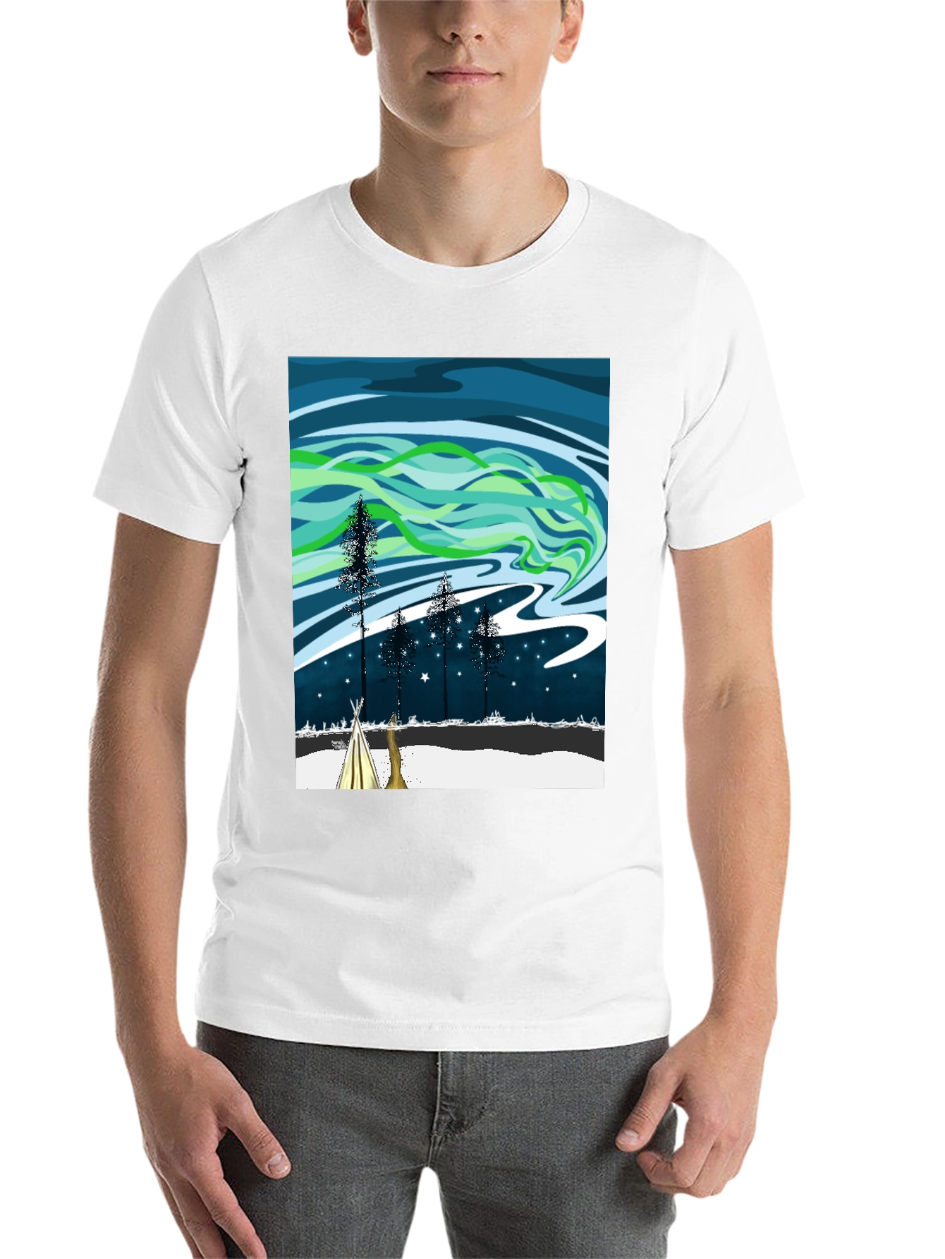 Northern Lights Graphic Tee - 14