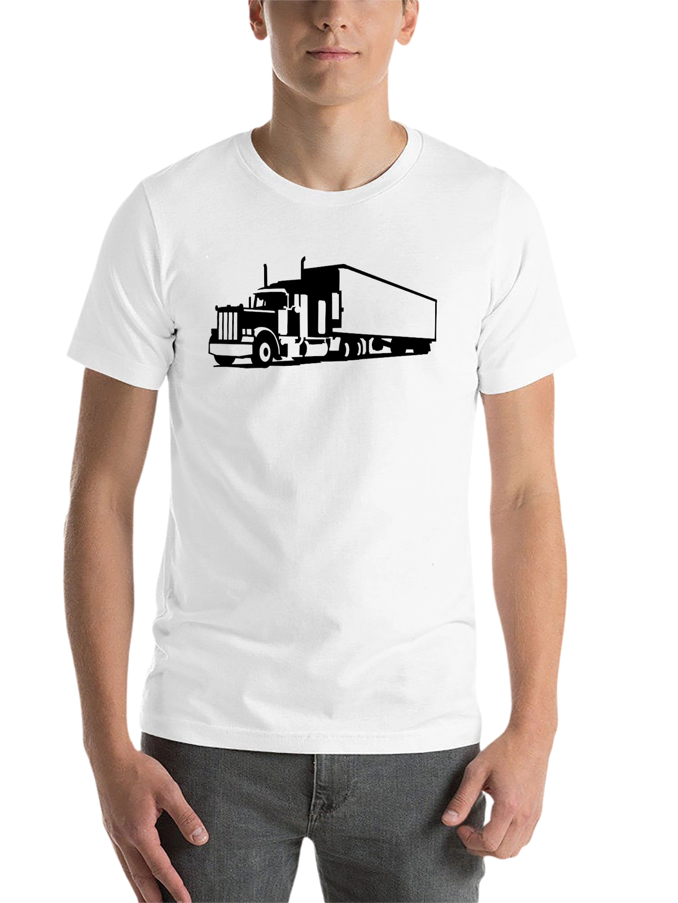 Black Truck Graphic T-Shirt - Classic Black Tee view 14