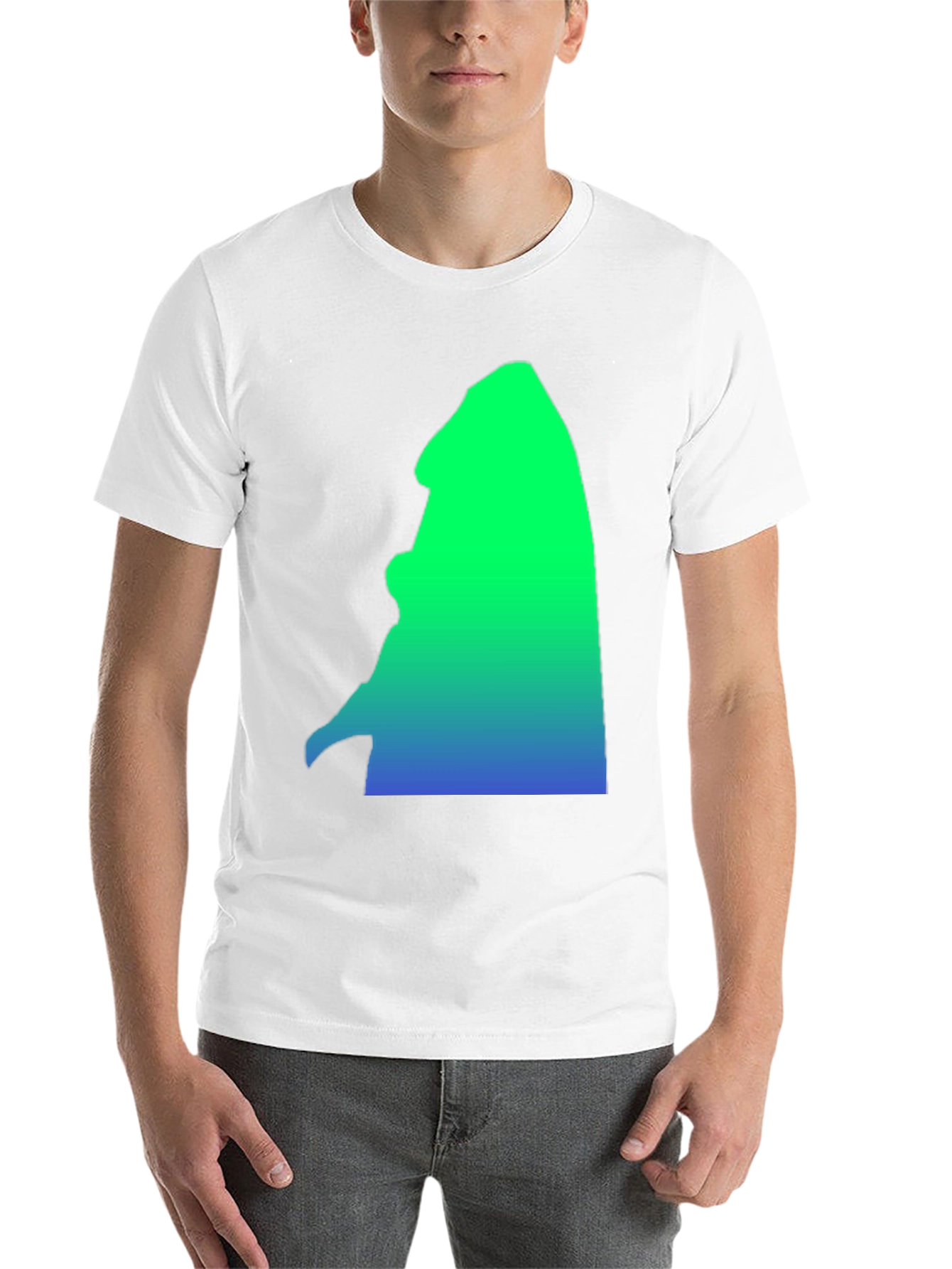 Black Gradient Silhouette Graphic Tee - Casual Comfort view 14