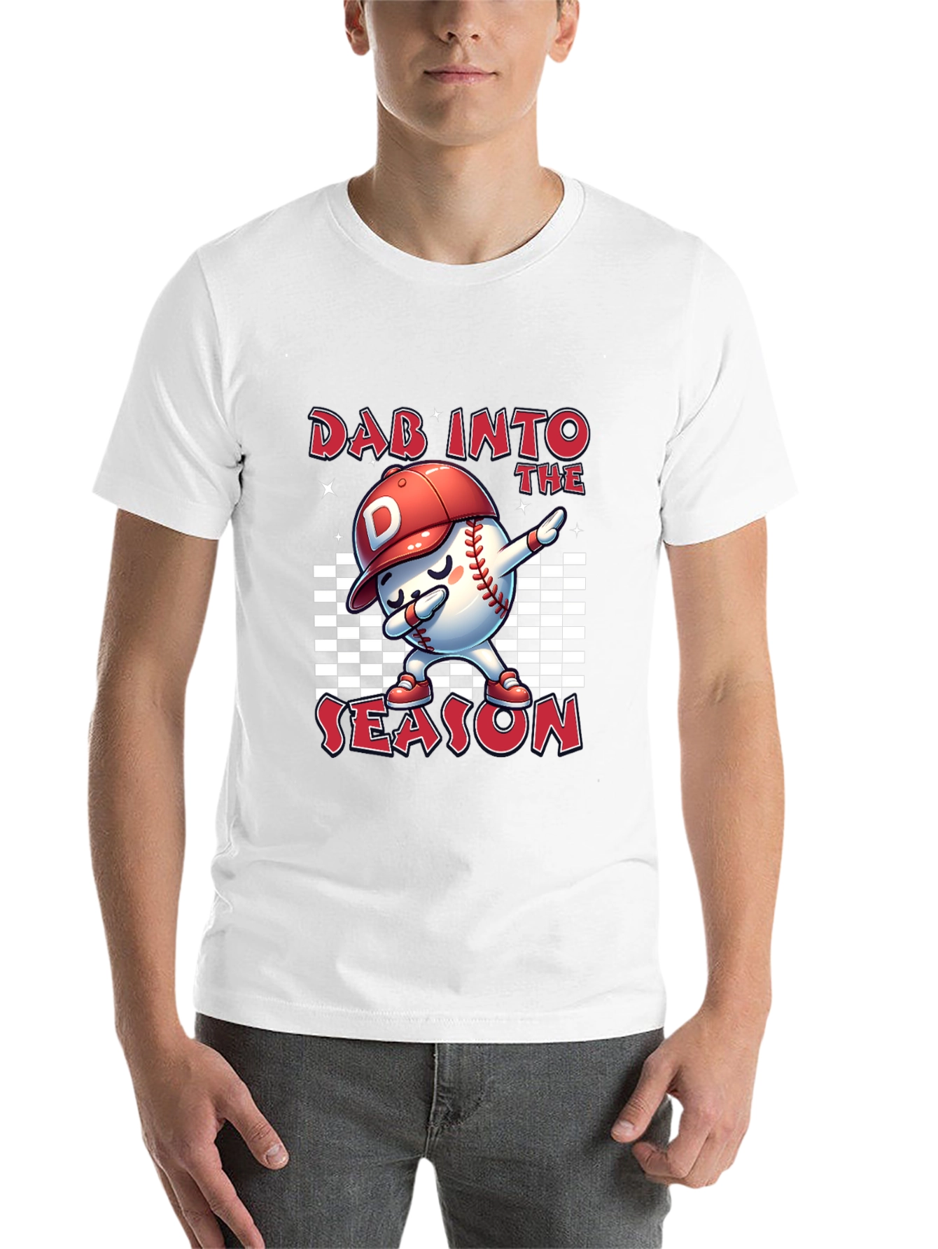 Black Dab Into The Season Baseball T-Shirt view 14
