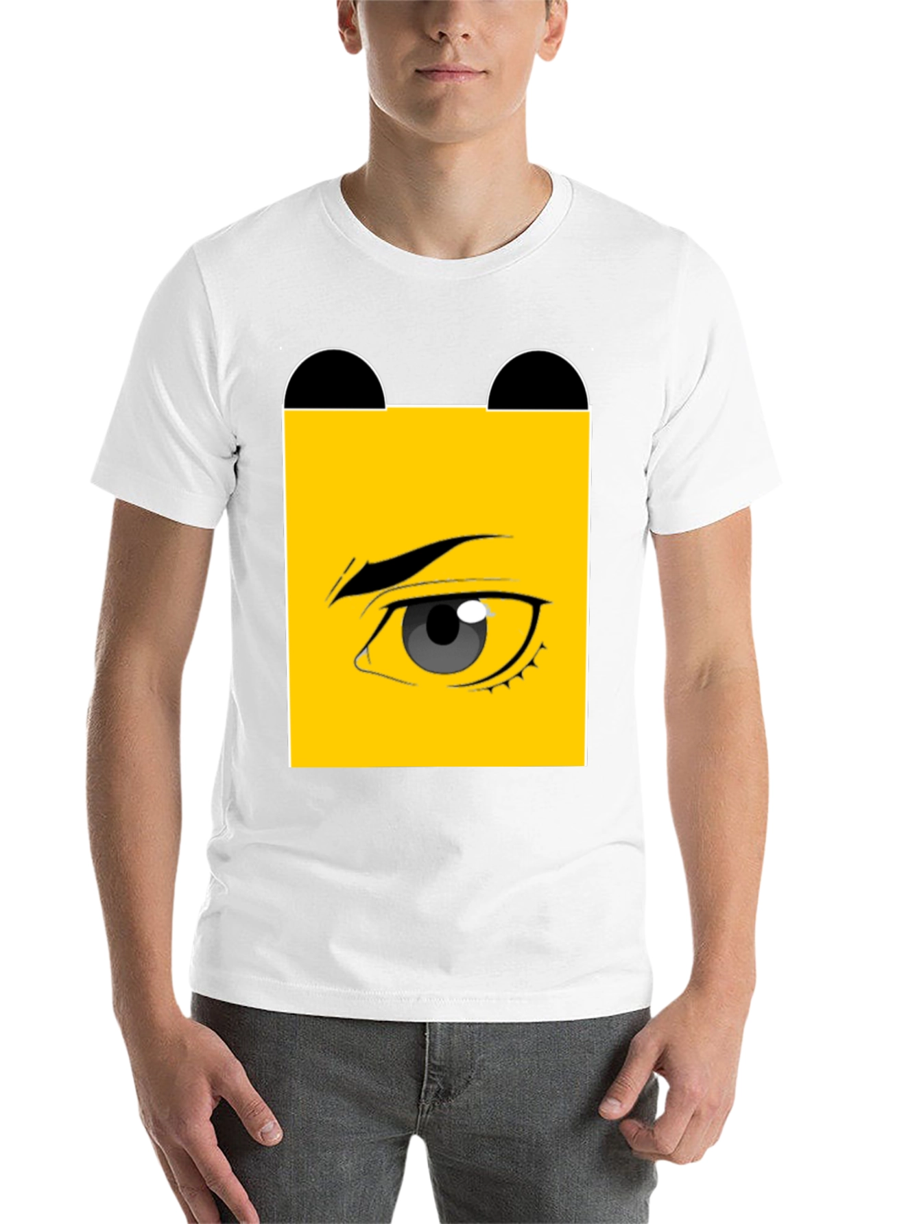 Black Eye Graphic Black T-Shirt - Unique Design view 14