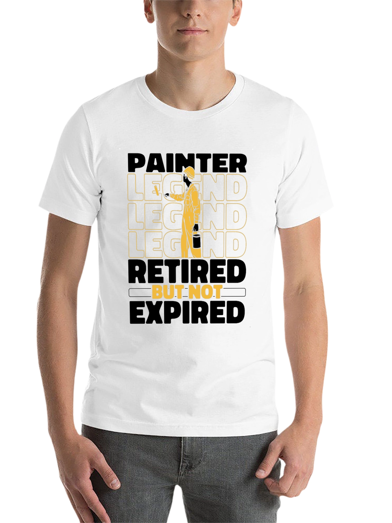 Black Painter Legend Retired Men's T-Shirt view 14