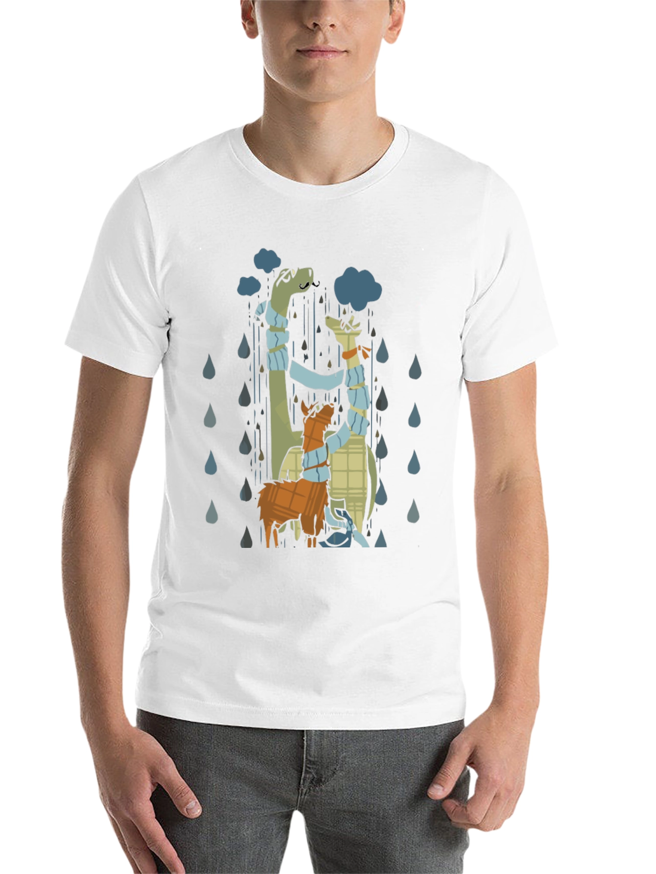 Black Rainy Day Animal Trio T-Shirt view 14