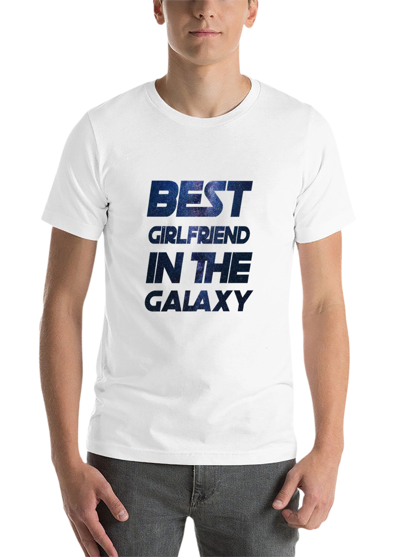Black Best Girlfriend in the Galaxy Graphic T-Shirt - Black view 14