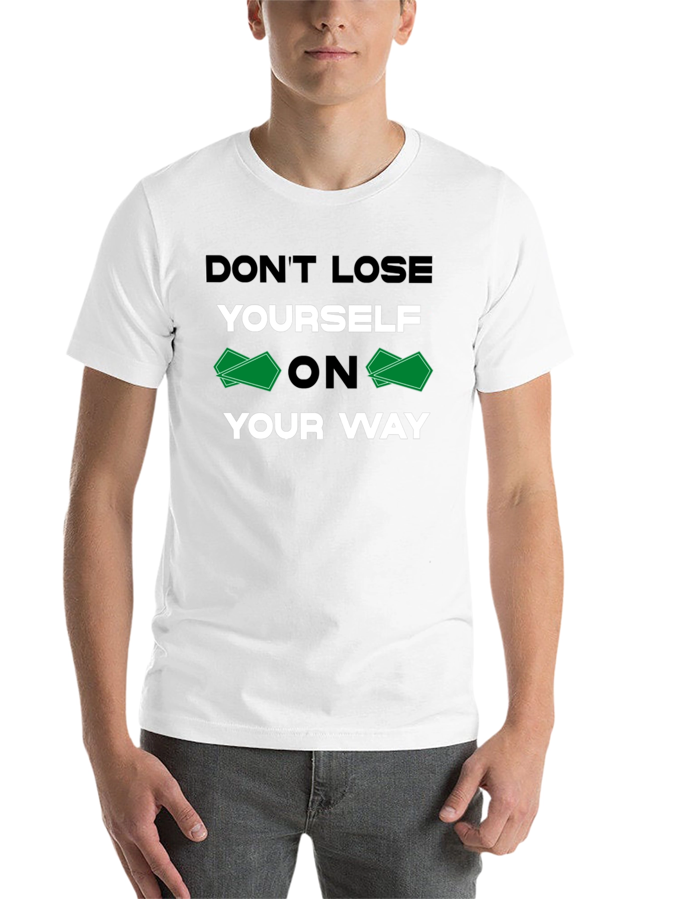 Black Don't Lose Yourself T-Shirt view 14