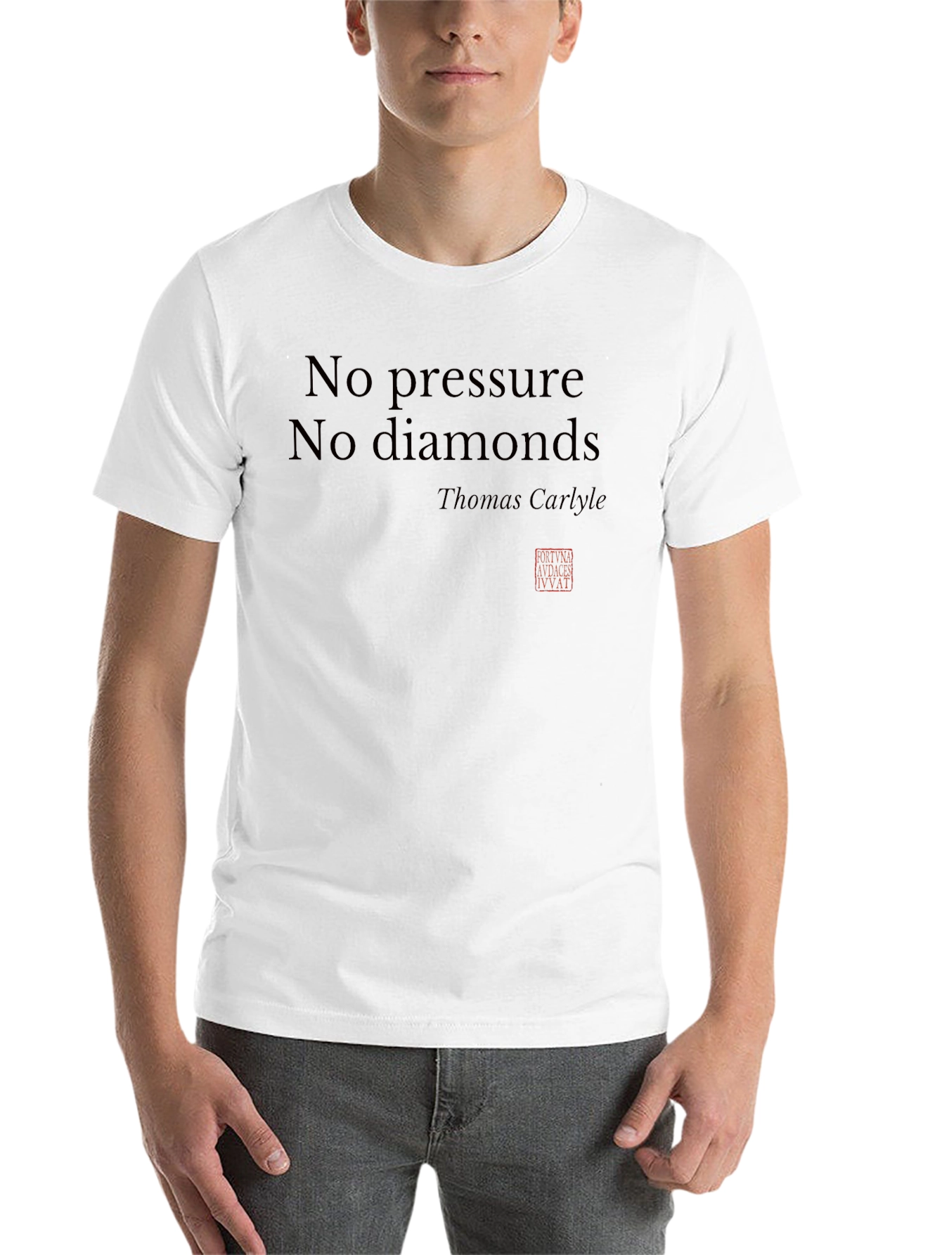 Black No Pressure No Diamonds Graphic T-Shirt view 14