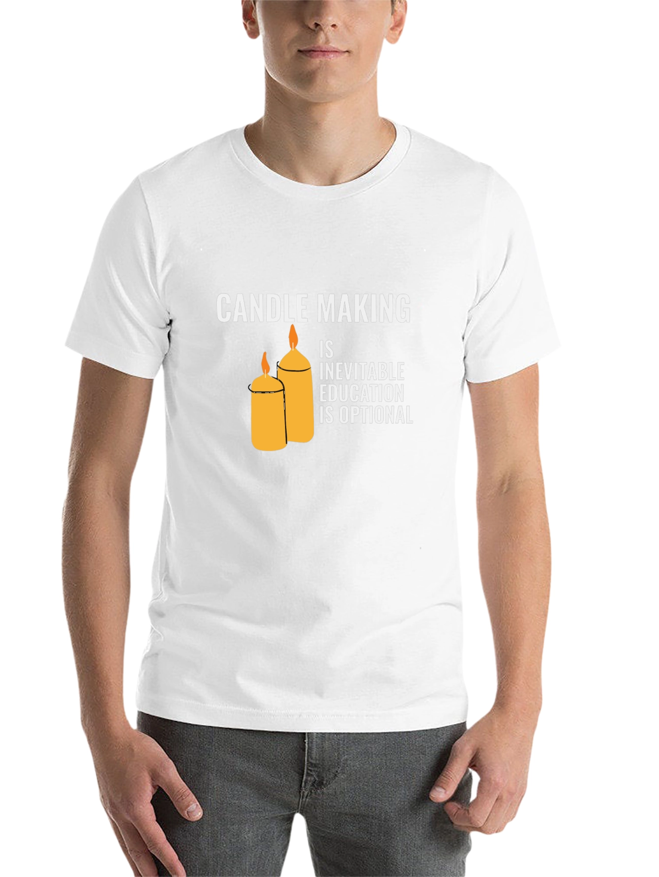 Black Candle Making T-Shirt: Inevitable Education Optional view 14