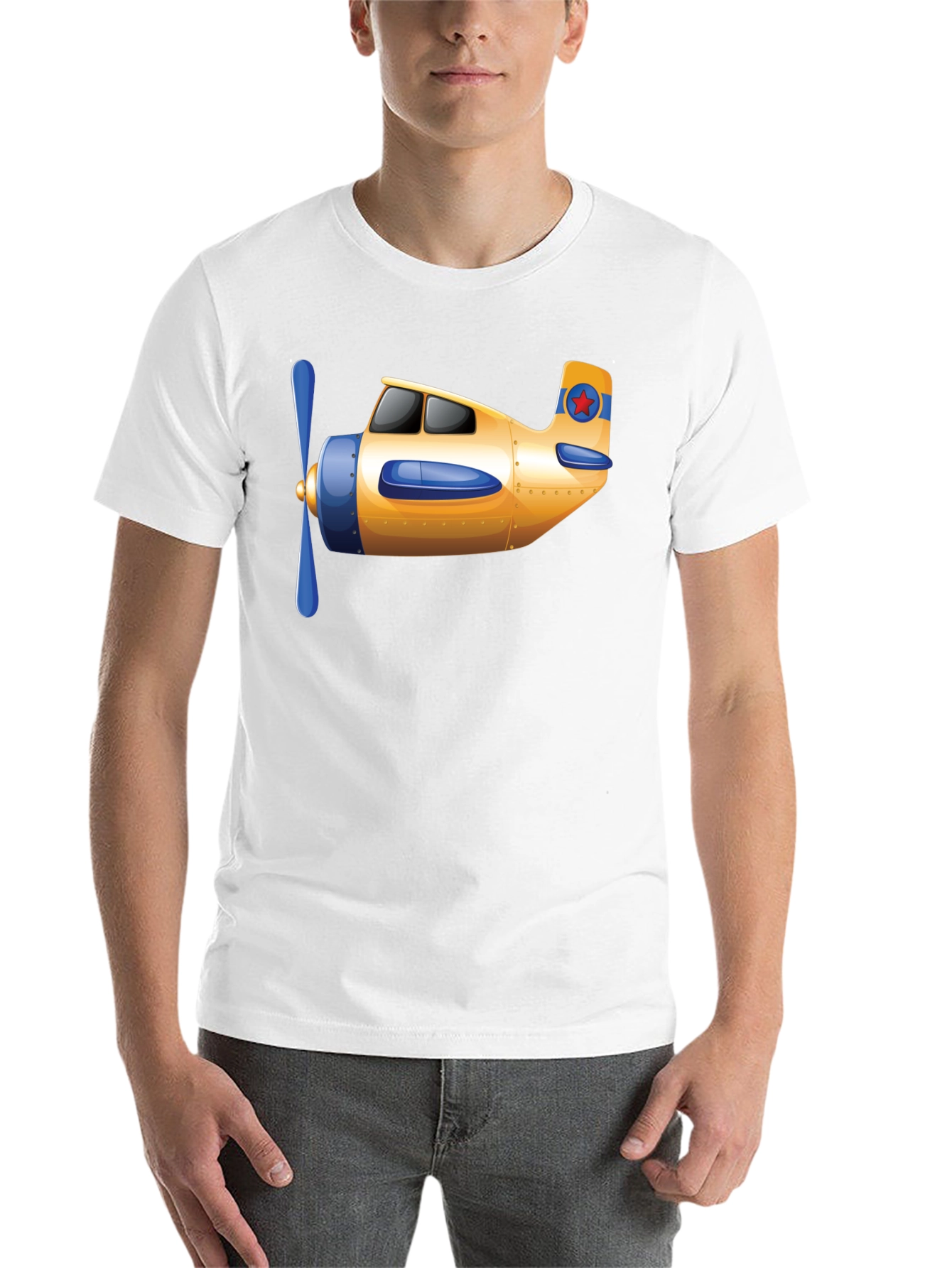 Airplane Graphic T-Shirt - Novelty Aviation Tee - 14