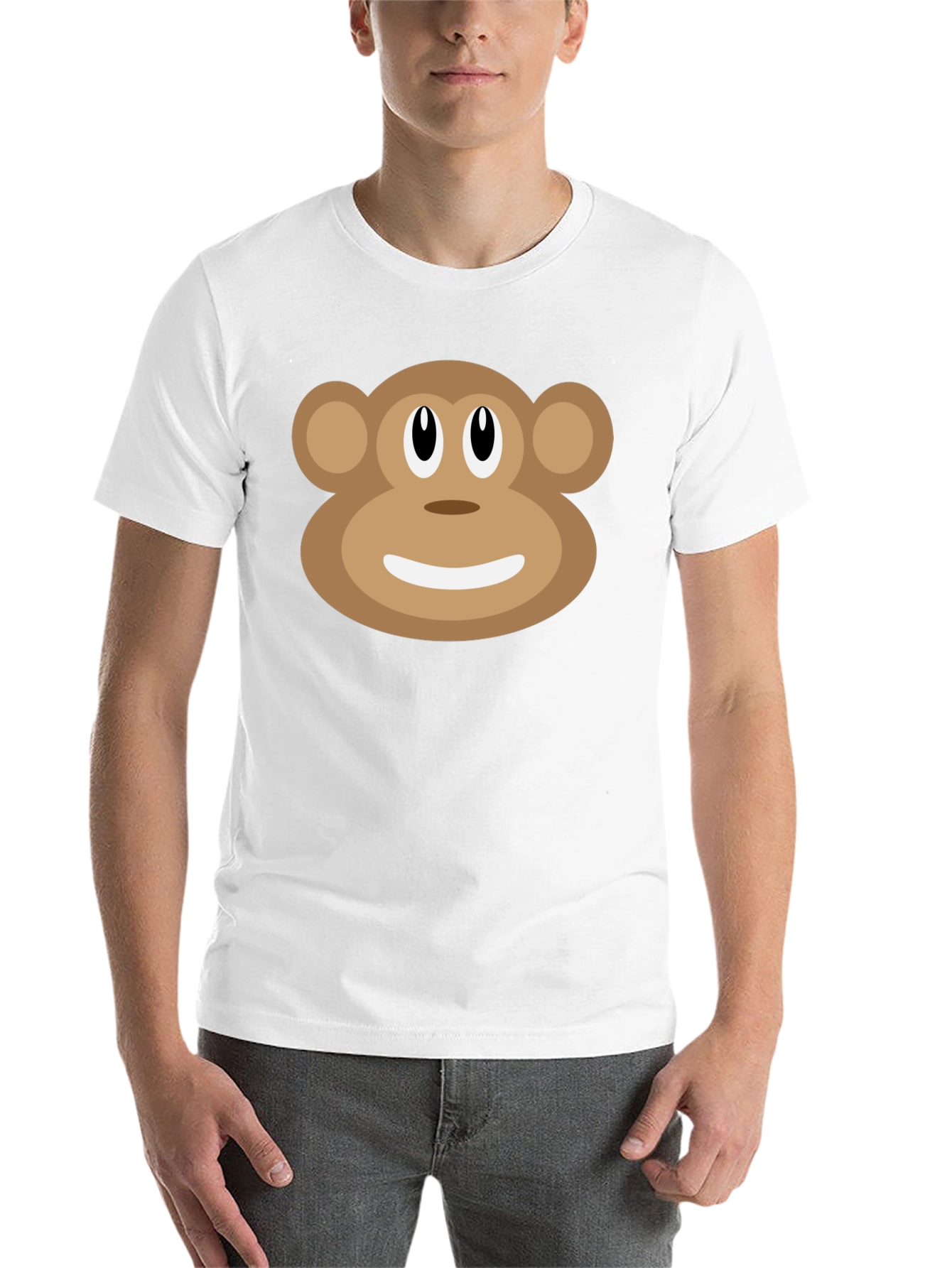 Black Monkey Face Graphic T-Shirt - Fun & Casual view 14