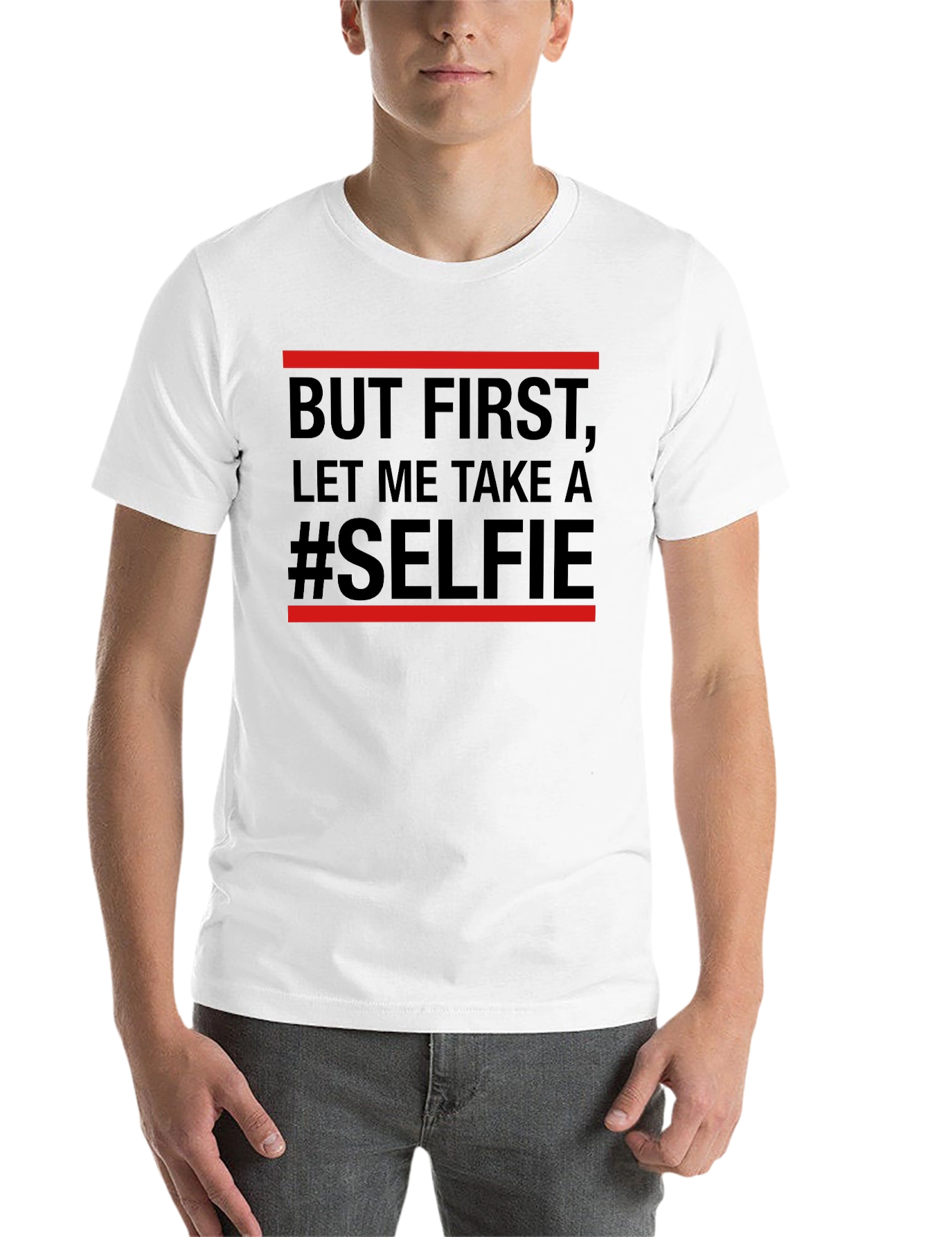 Black But First Selfie Graphic Tee view 14