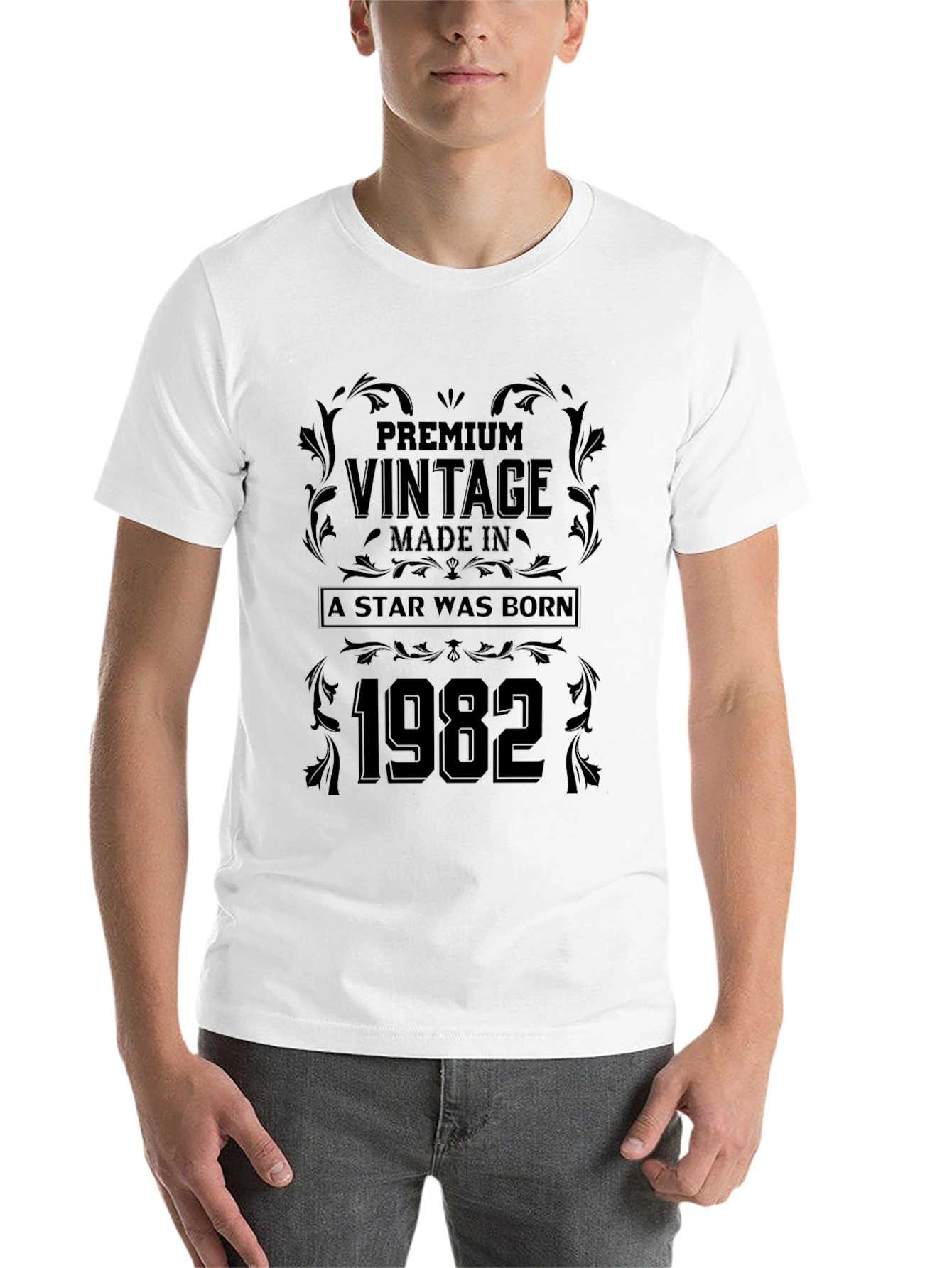 Black Premium Vintage 1982 T-Shirt view 14