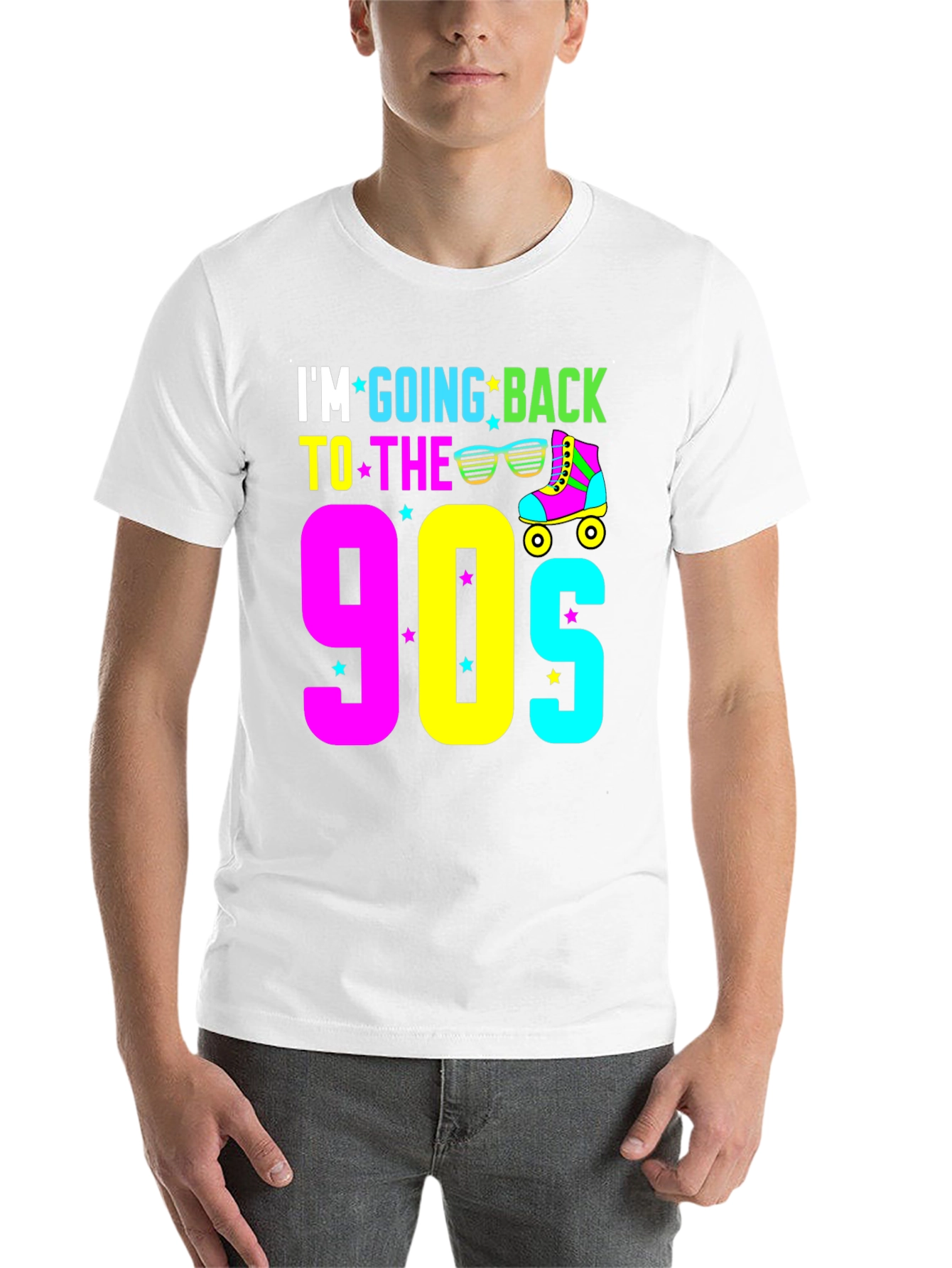 Black 90s Throwback T-Shirt view 14