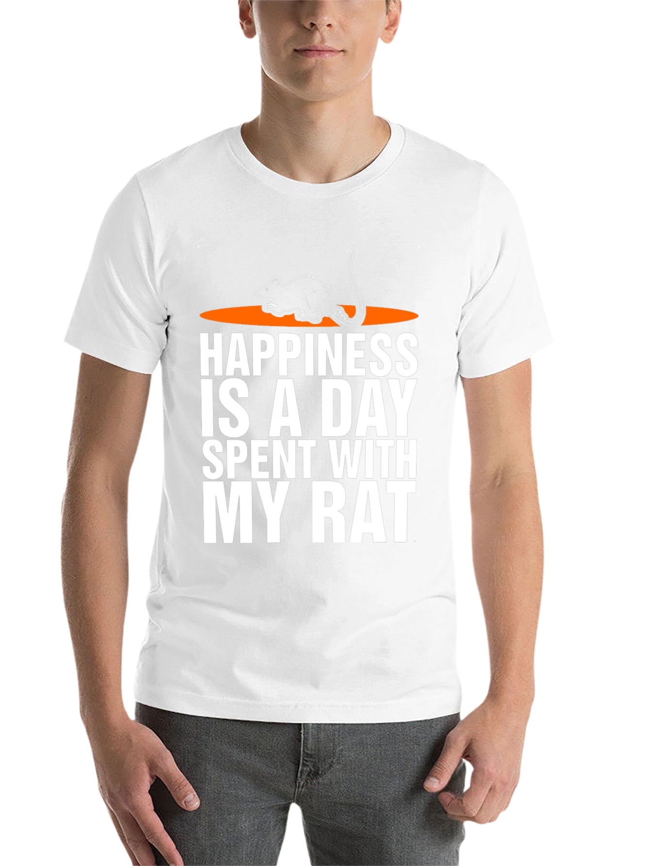 Black Happiness is a Day Spent with My Rat T-Shirt view 14