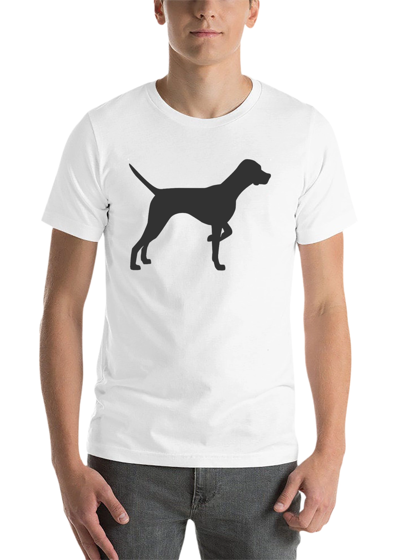 Black Black Dog Silhouette Graphic Tee view 14
