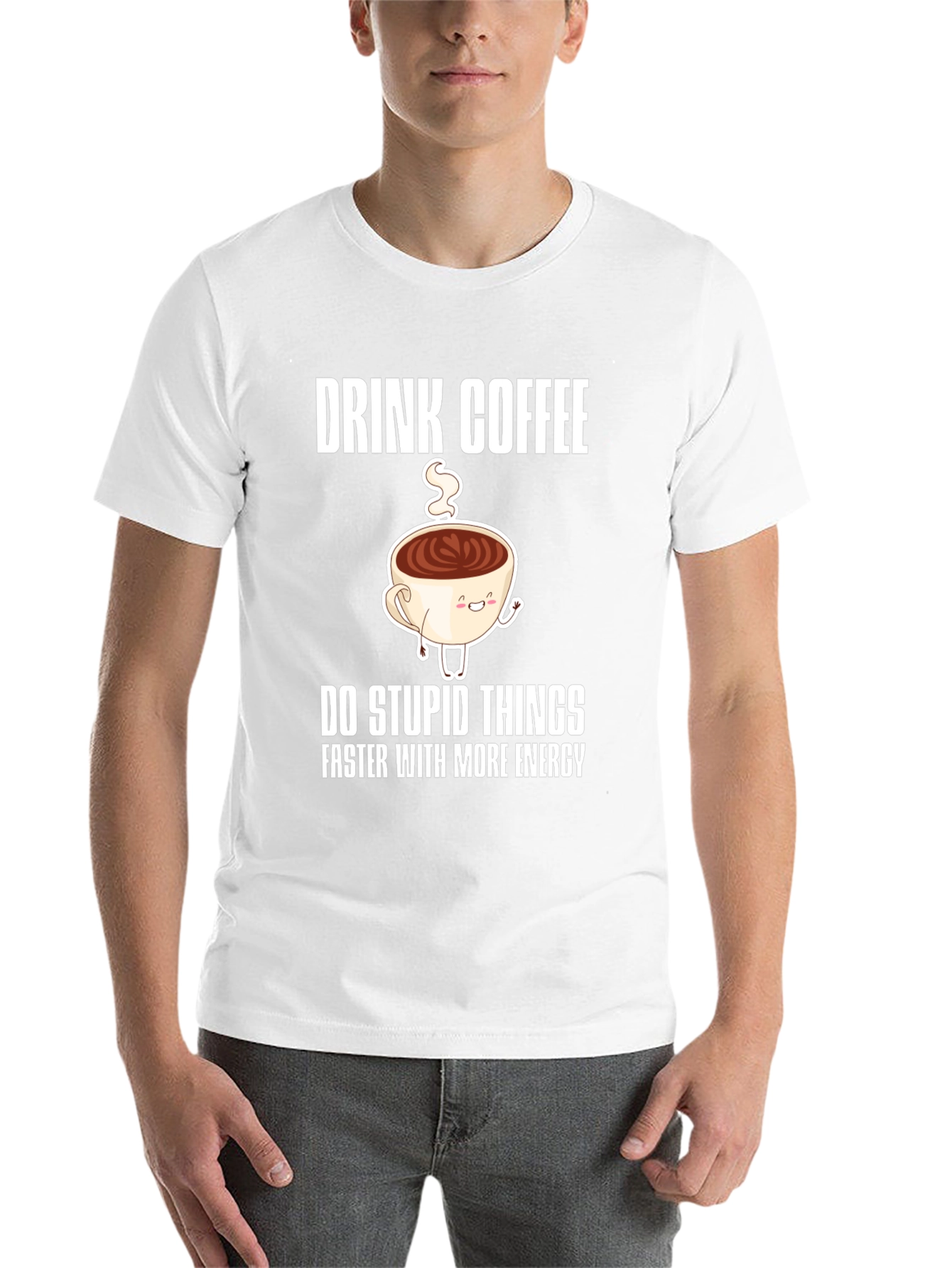 Black Drink Coffee Funny Graphic Tee view 14