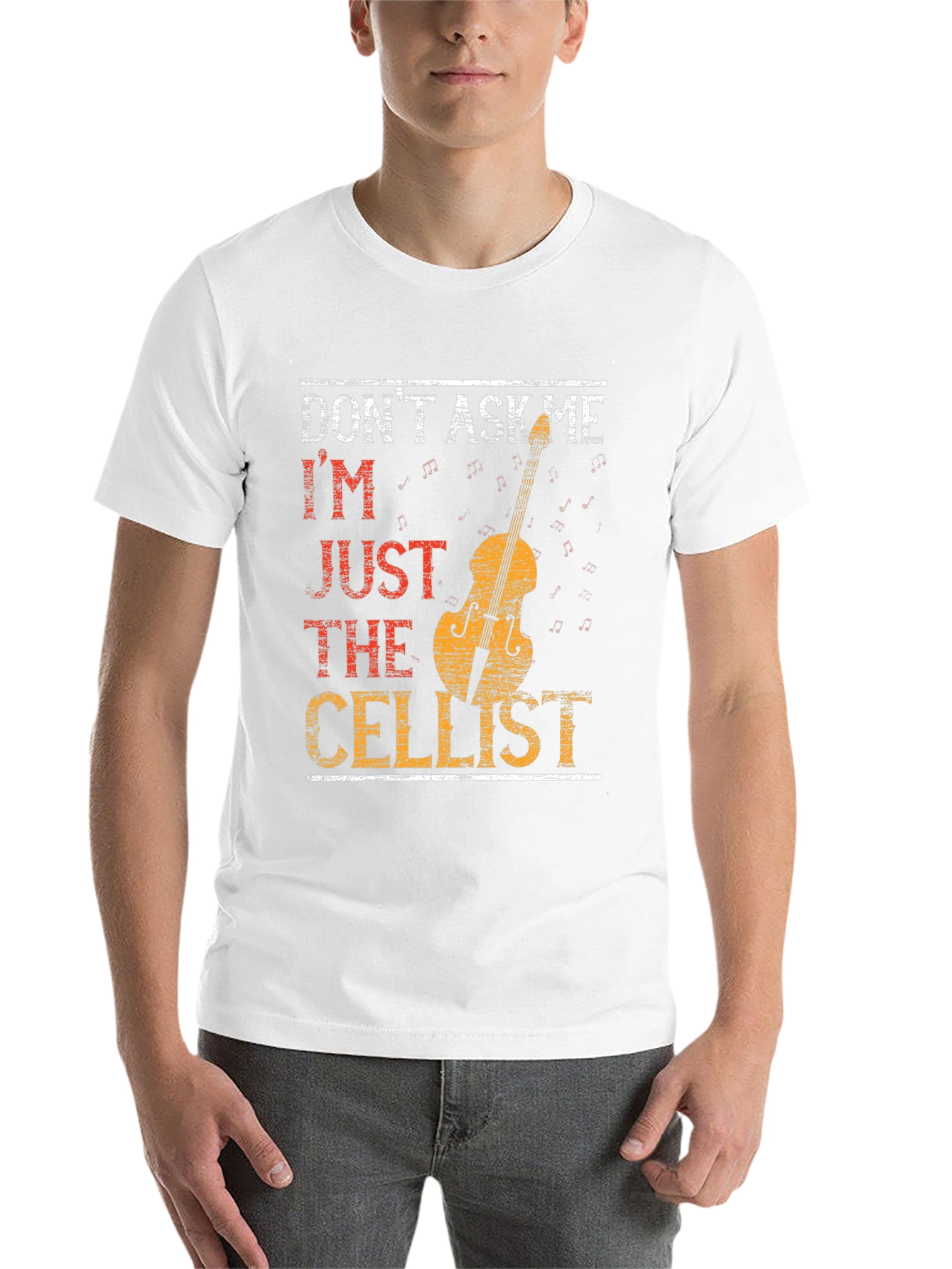 Black Don't Ask Me I'm Just The Cellist T-Shirt view 14