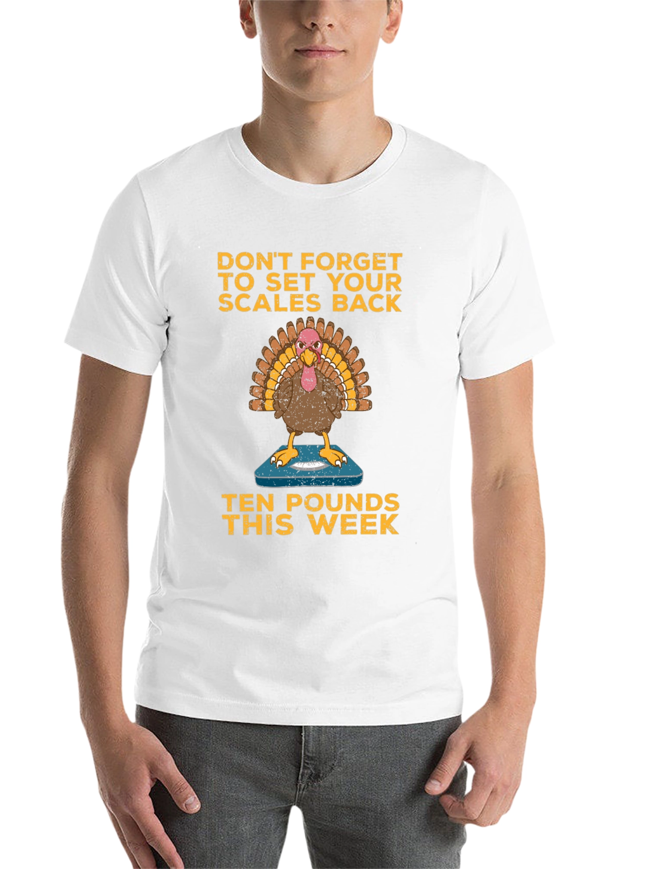 Black Funny Thanksgiving Turkey Diet T-Shirt view 14