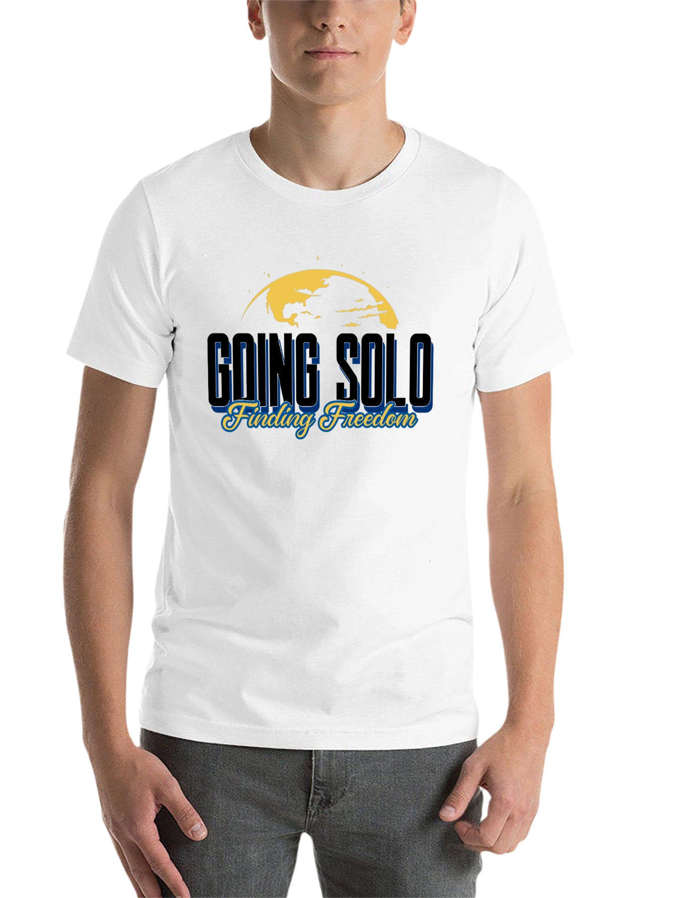 Black Going Solo Graphic T-Shirt view 14