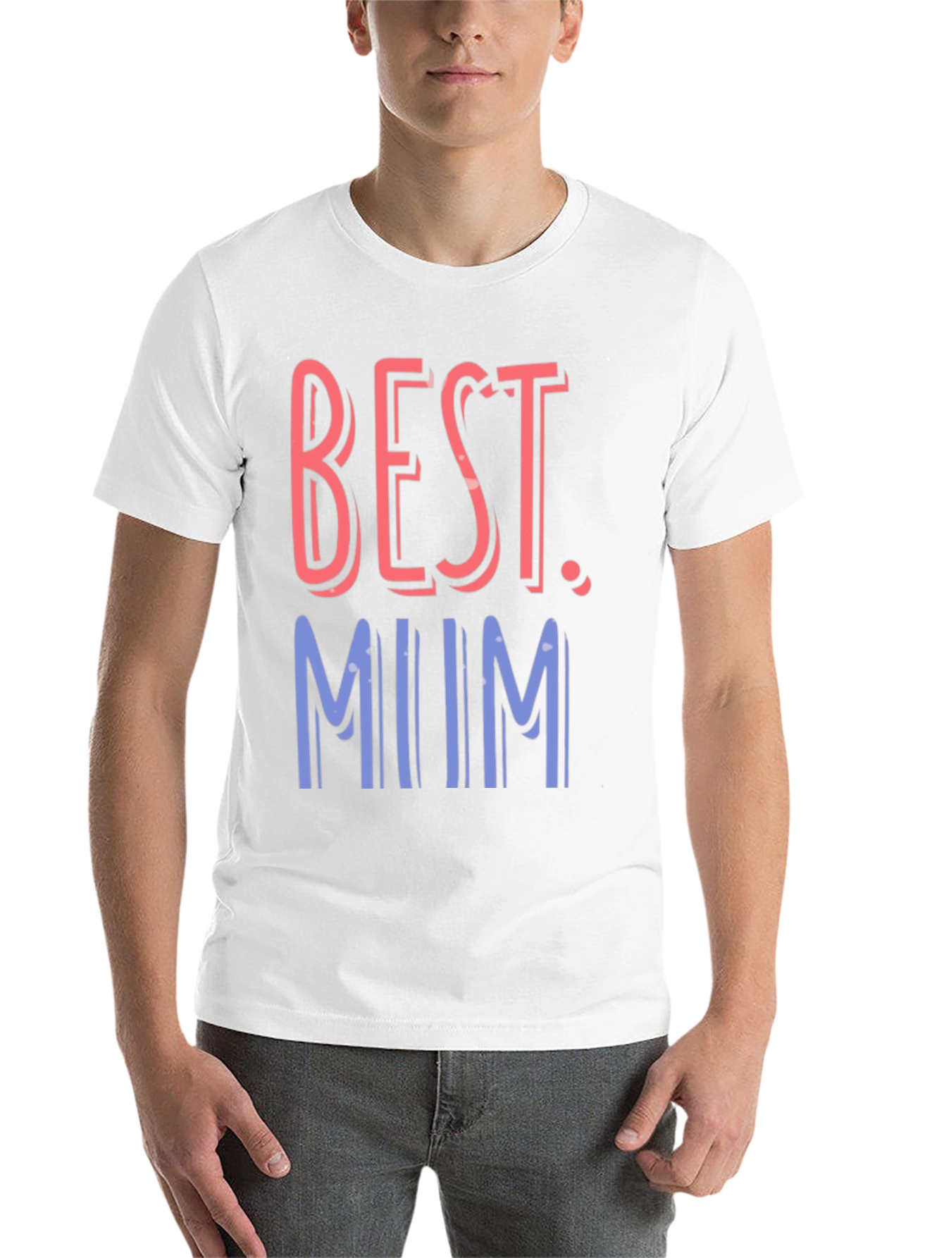 Black Best Mum Graphic Tee - Casual Black T-Shirt view 14