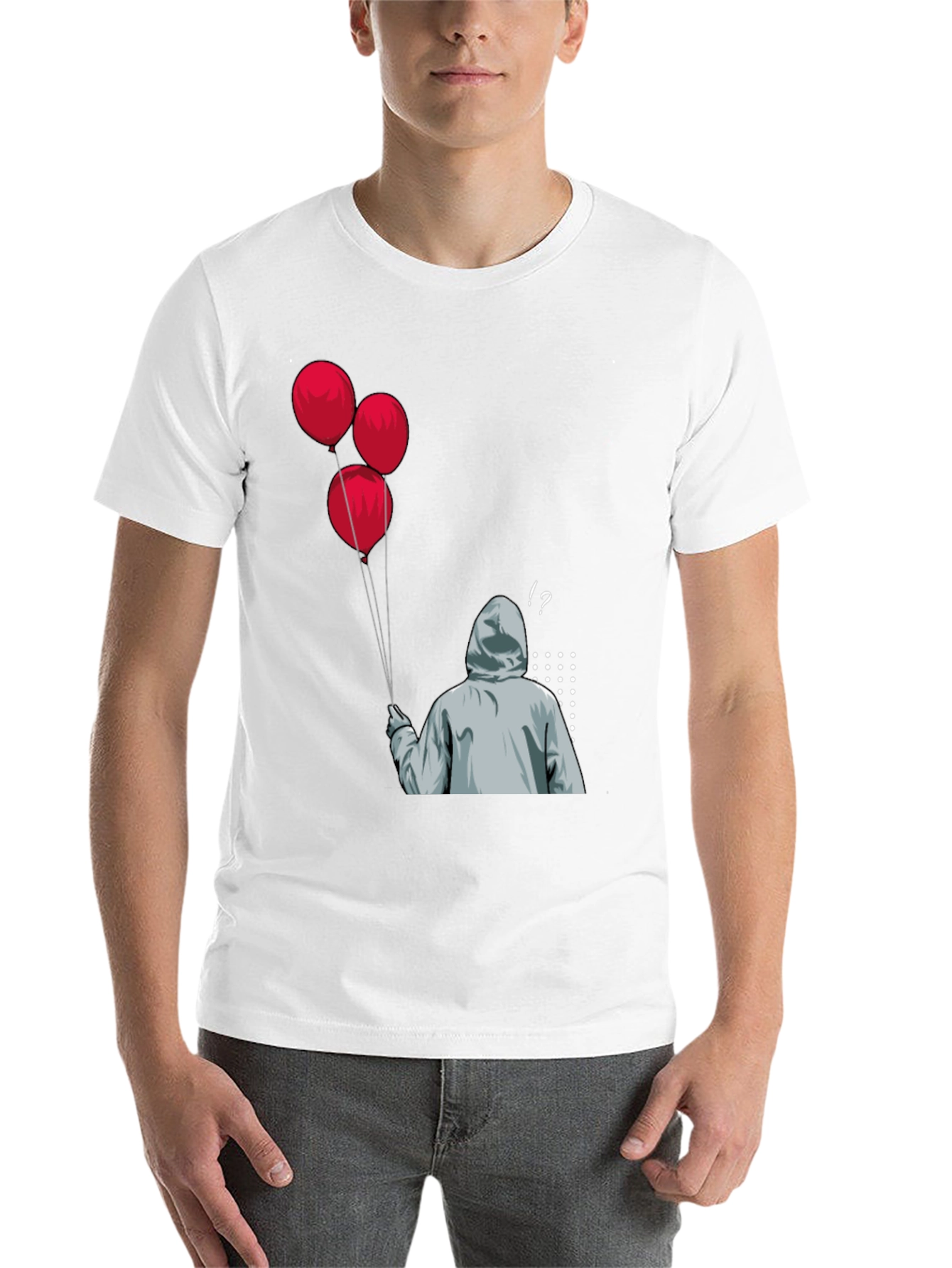 IT Pennywise T-Shirt: Red Balloons & Creepy Clown Design - 14