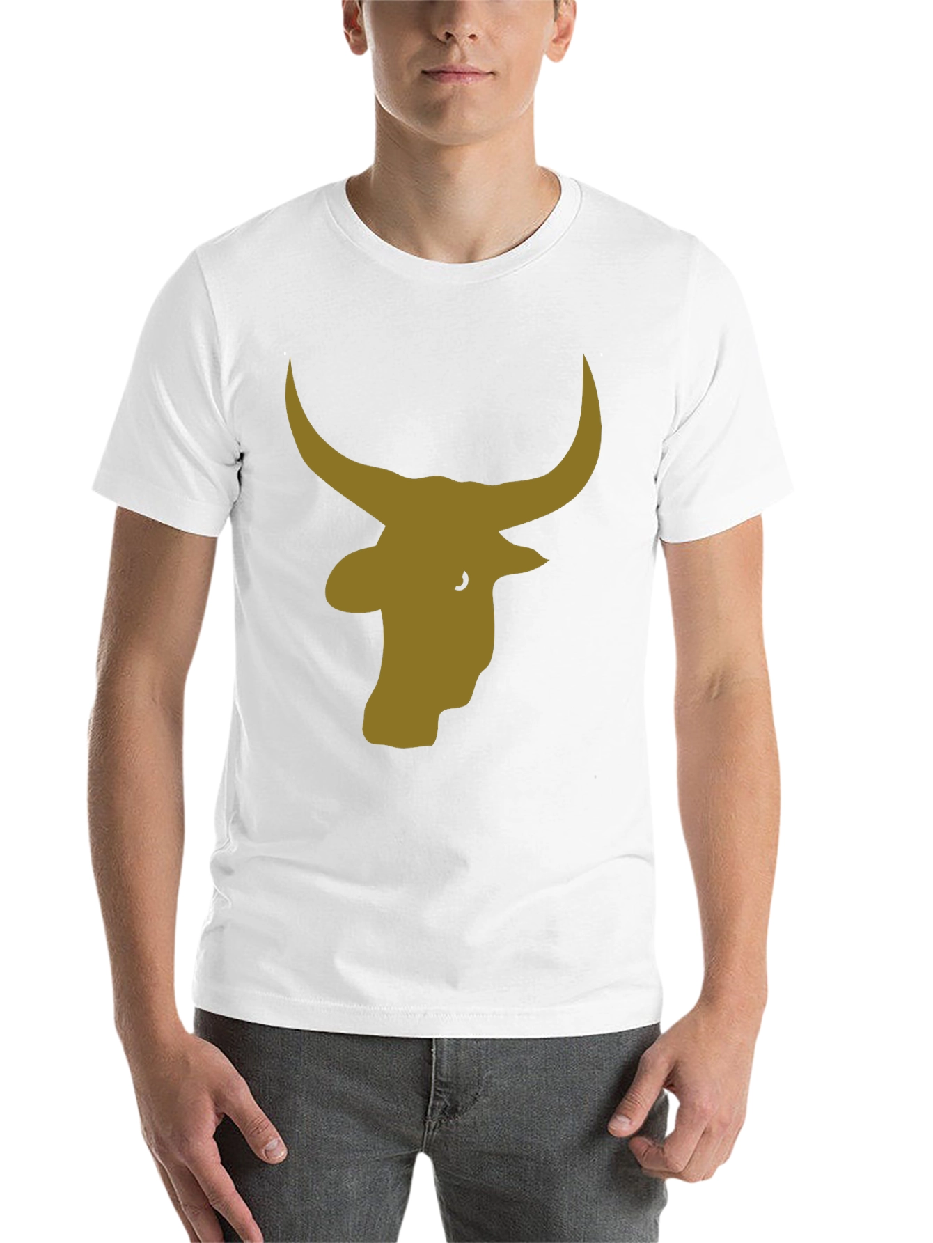 Black Bull Silhouette Black T-Shirt view 14